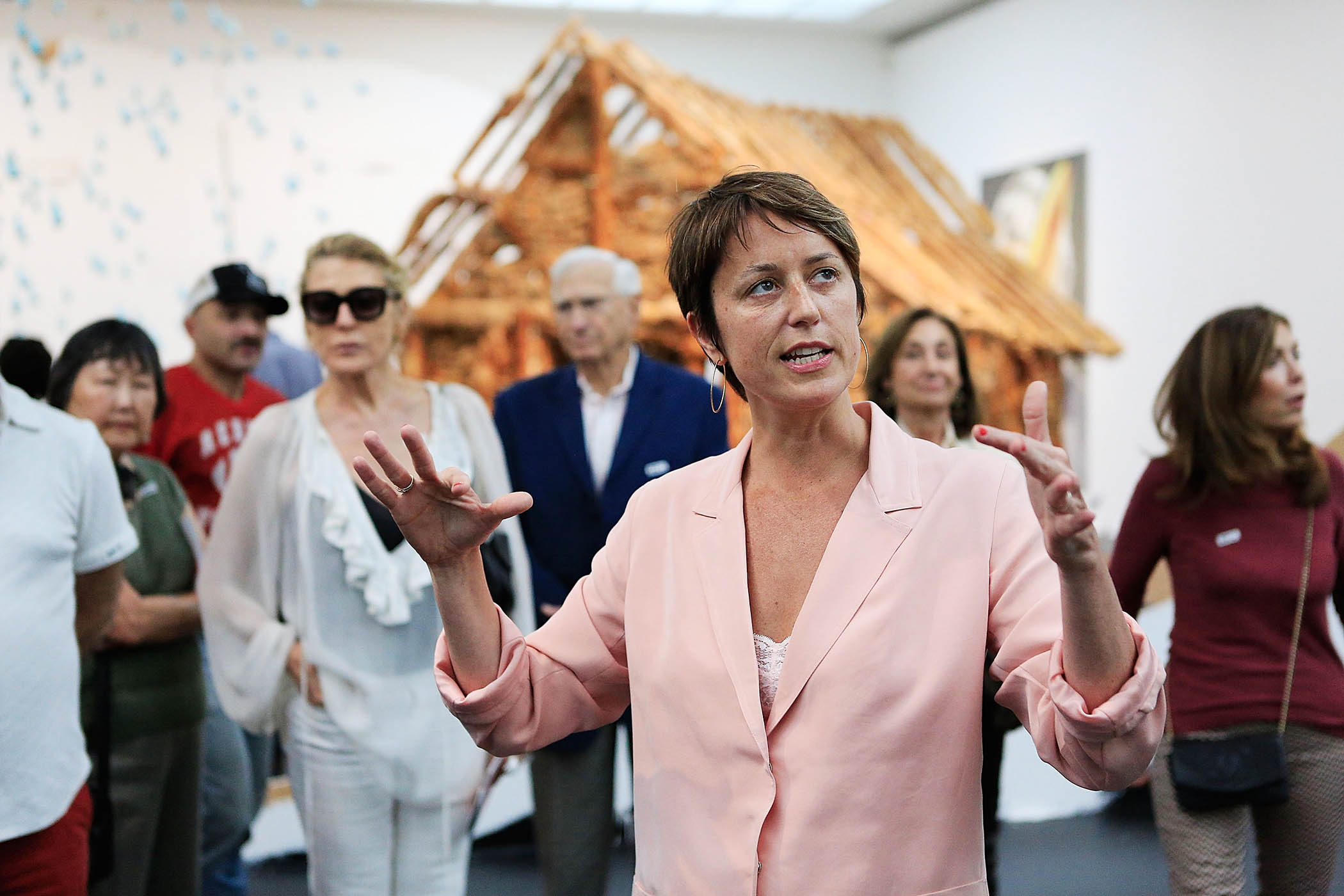 Jessica Morgan speaking in Los Angeles in 2013