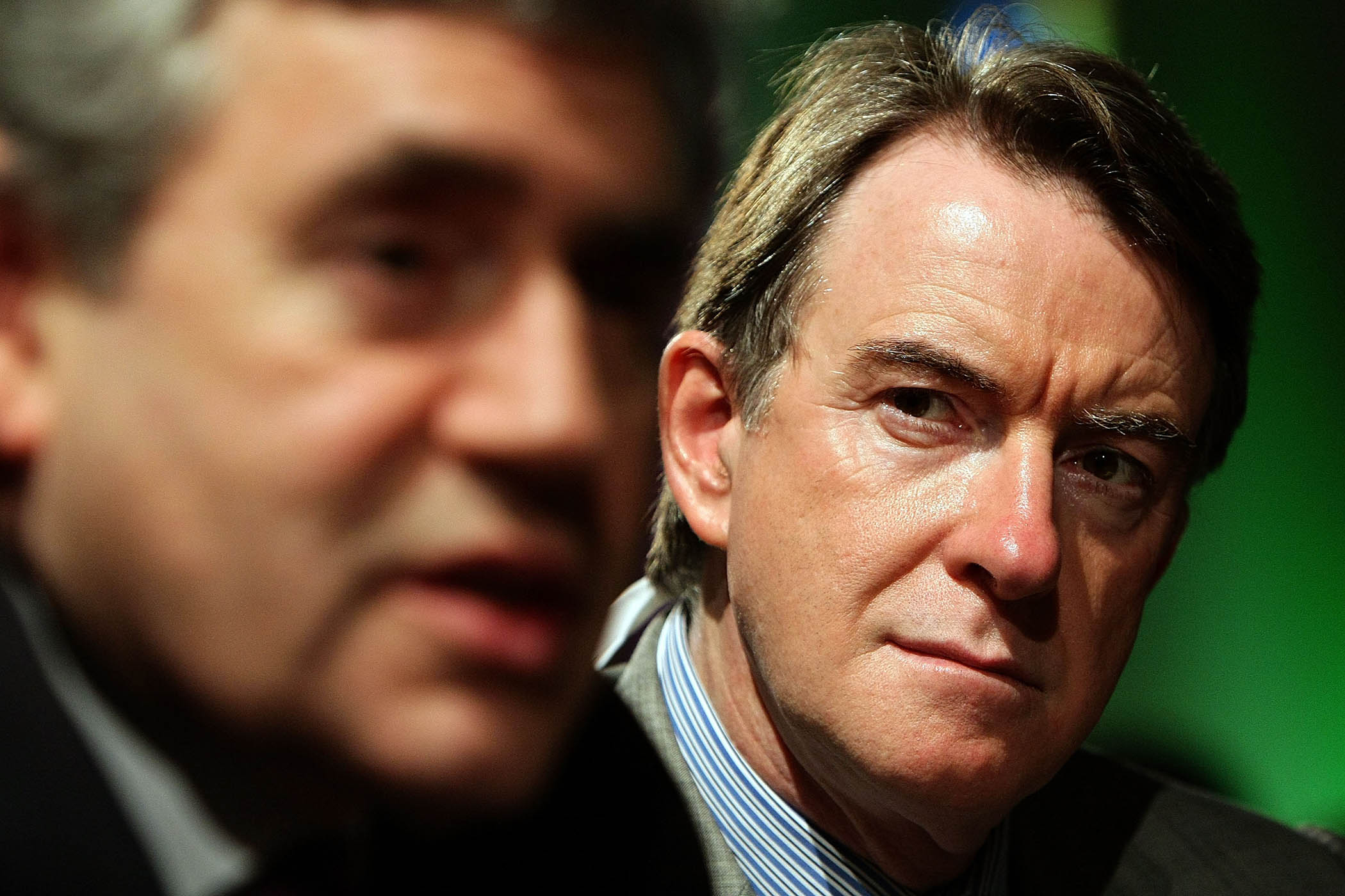 Prime minister Gordon Brown with his business secretary Peter Mandelson in 2009.