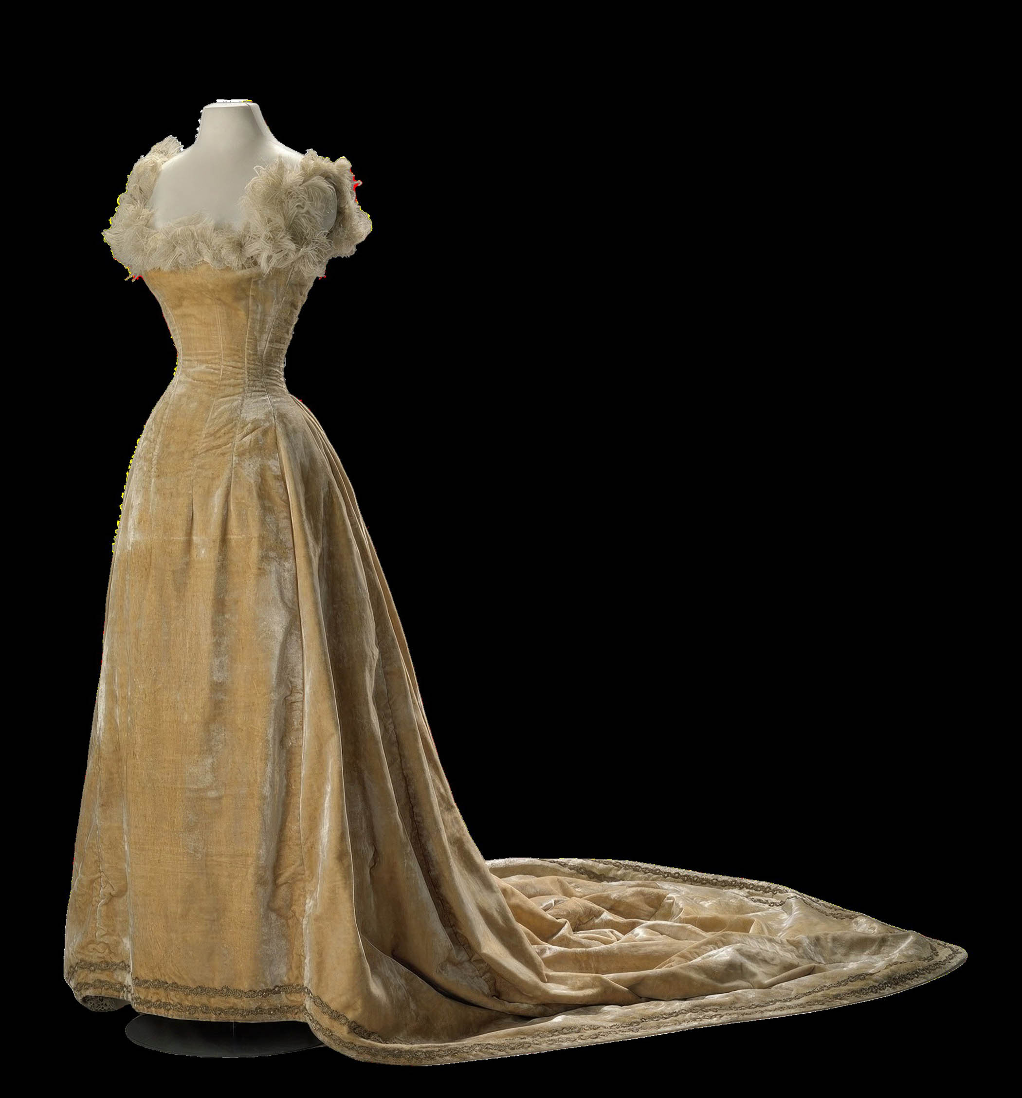 A ball gown (creator unknown) from the end of the 19th century