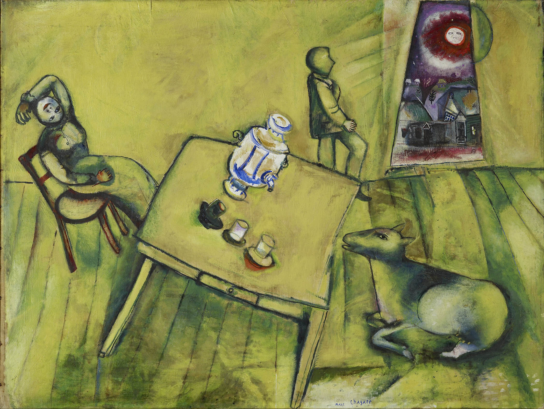The Yellow Room by Marc Chagall
