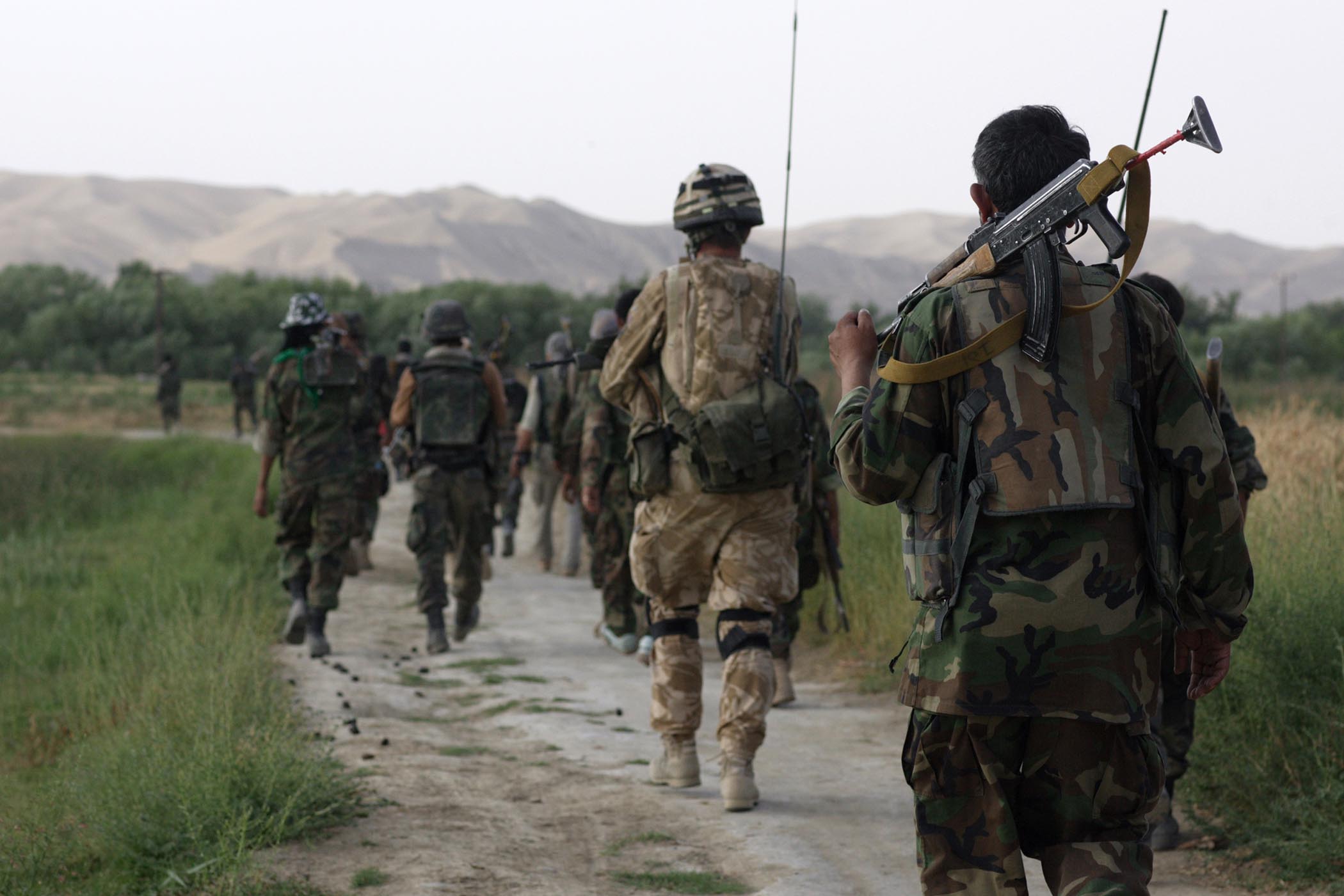 British and Afghan troops in Helmand