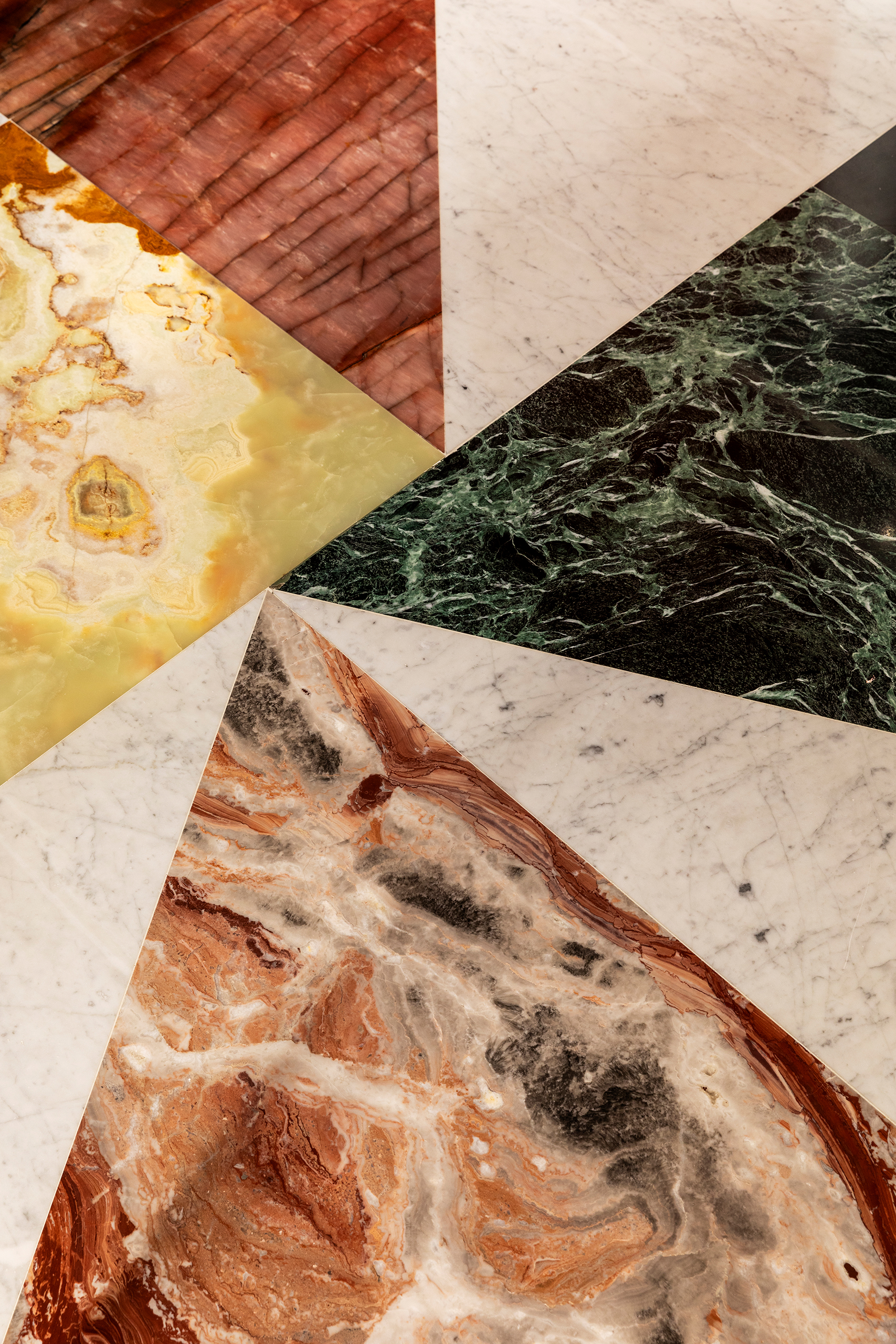 ‘It looks great from every angle’: polished marble in the hallway