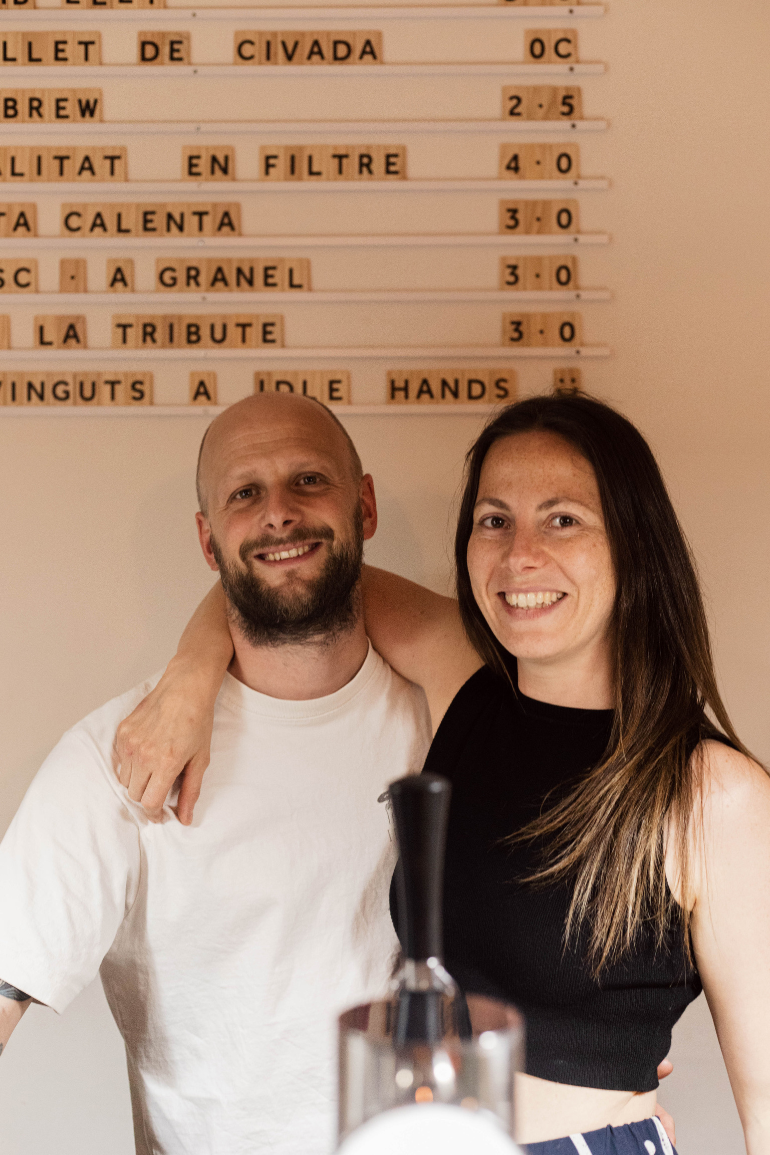 Jacob and Ayla, the owners of Idle Hands coffee shop
