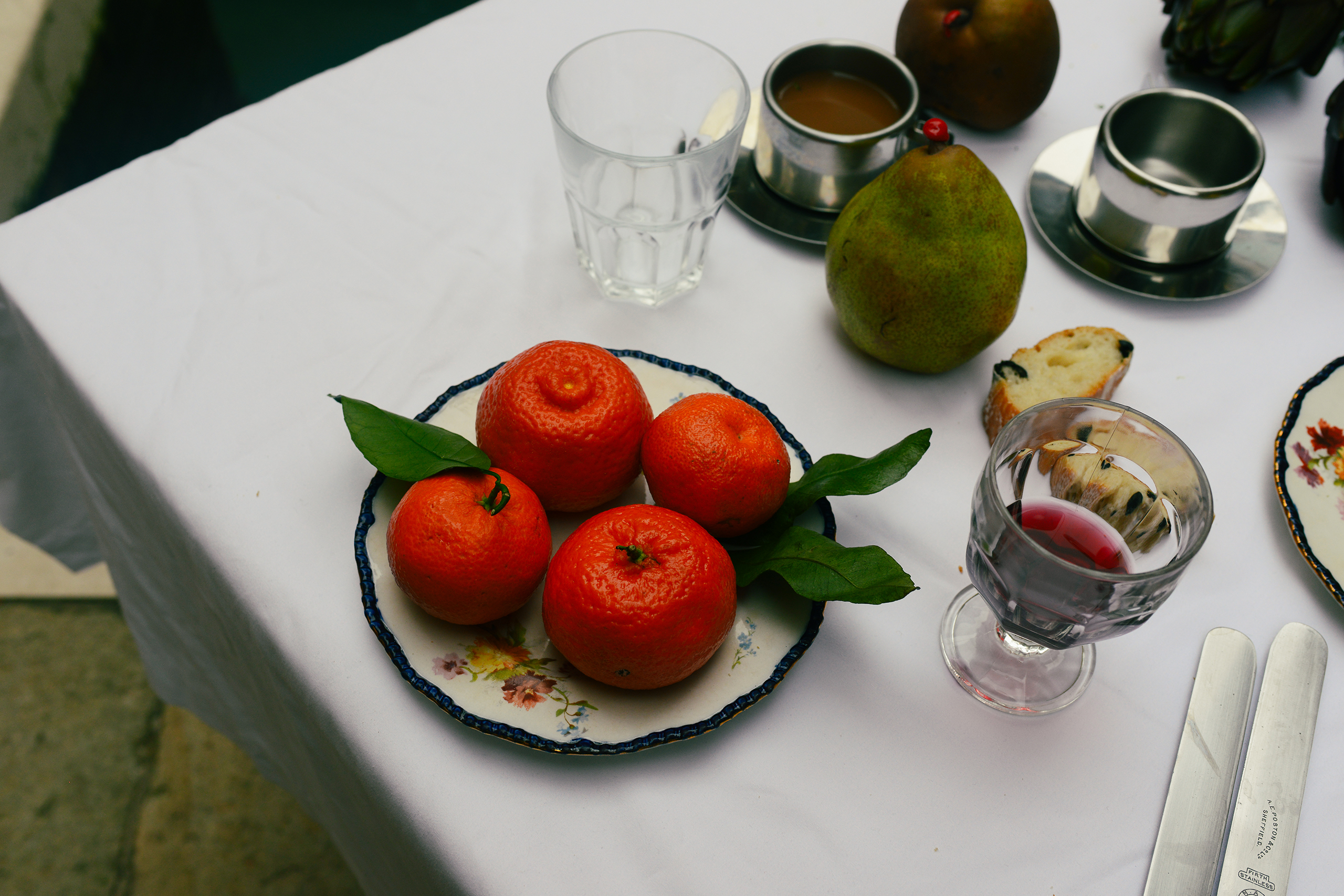 ‘A week of restaurants would have you believe that Italians rarely ate anything fresh’: lovely citrus fruit at the table