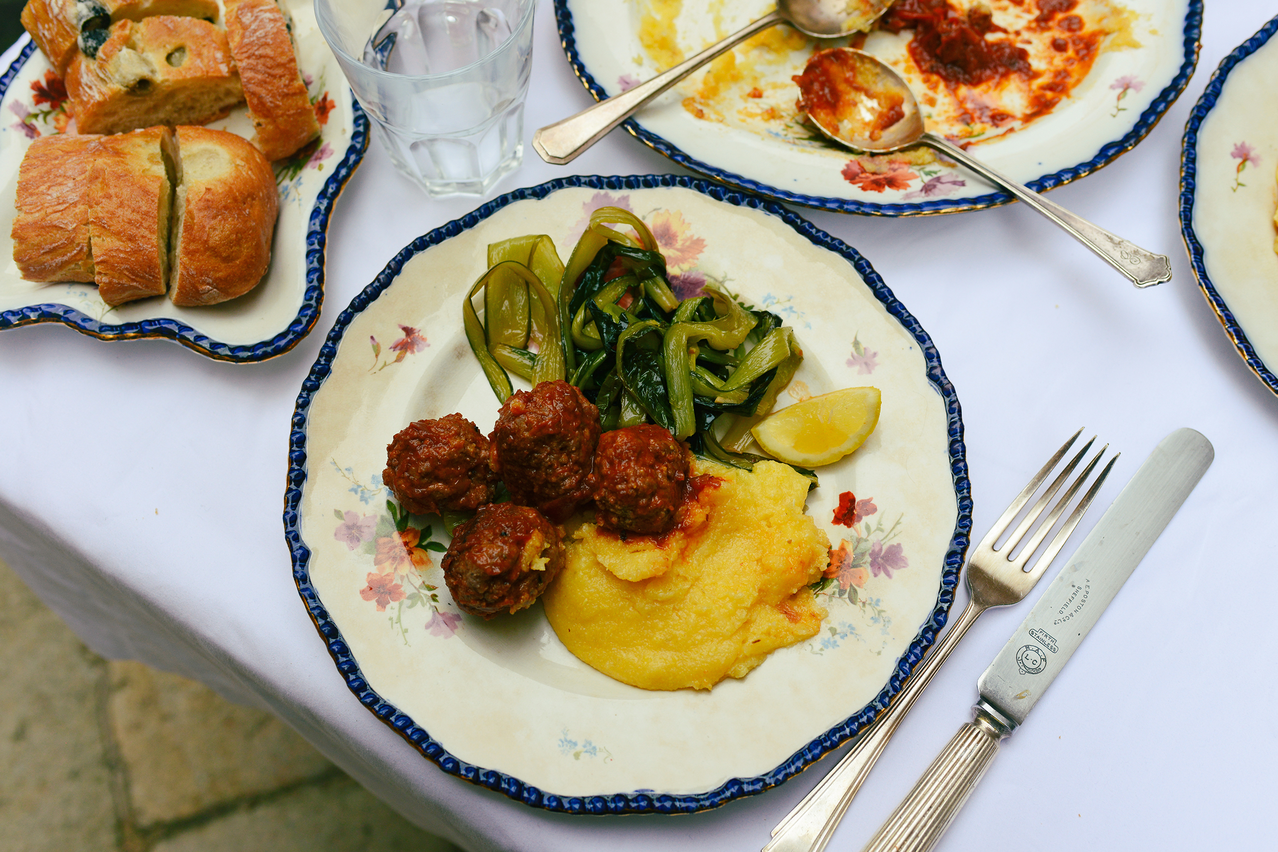 ‘Since Venice is in northern Italy, polenta is everywhere’: polpetti in tomato sauce with polenta