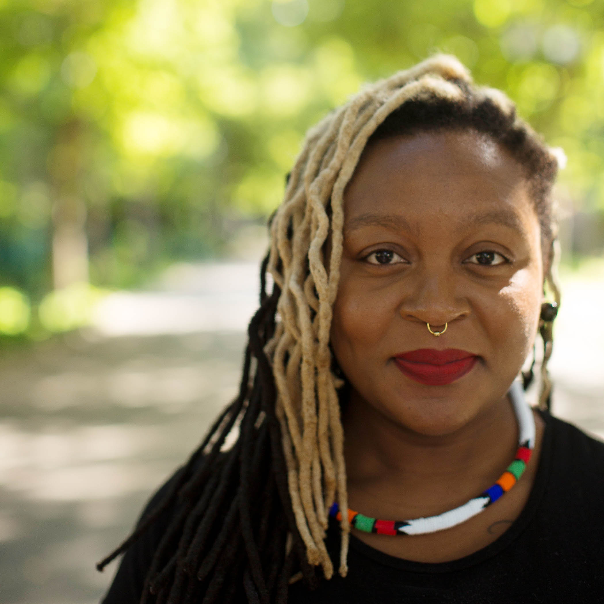Novelist Mohale Mashigo, who serves as Relooted’s narrative director