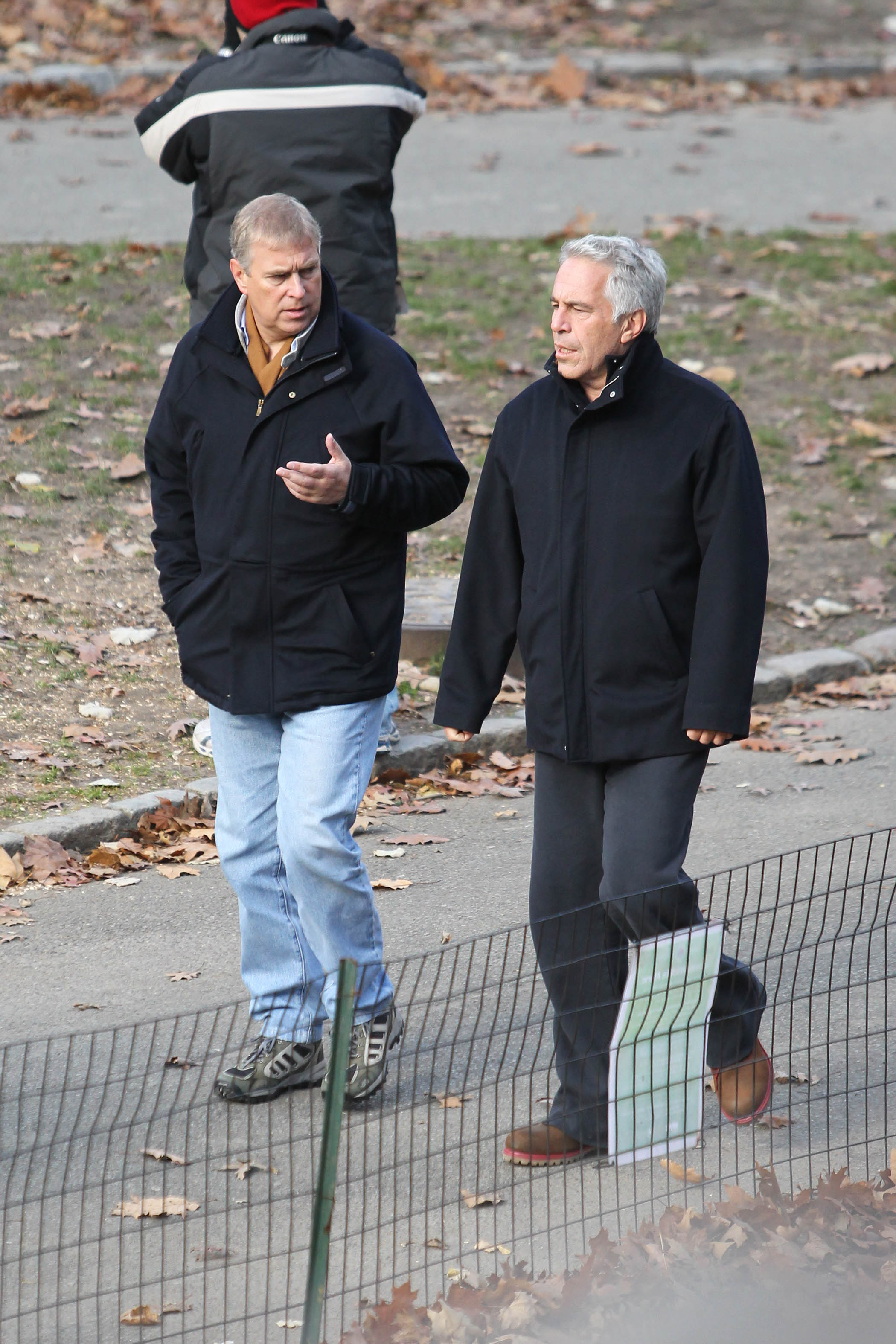 The public beginning of Andrew’s fall from grace is revealed in this image of him in New York with Epstein in 2010. The picture was the result of a lengthy stake-out.