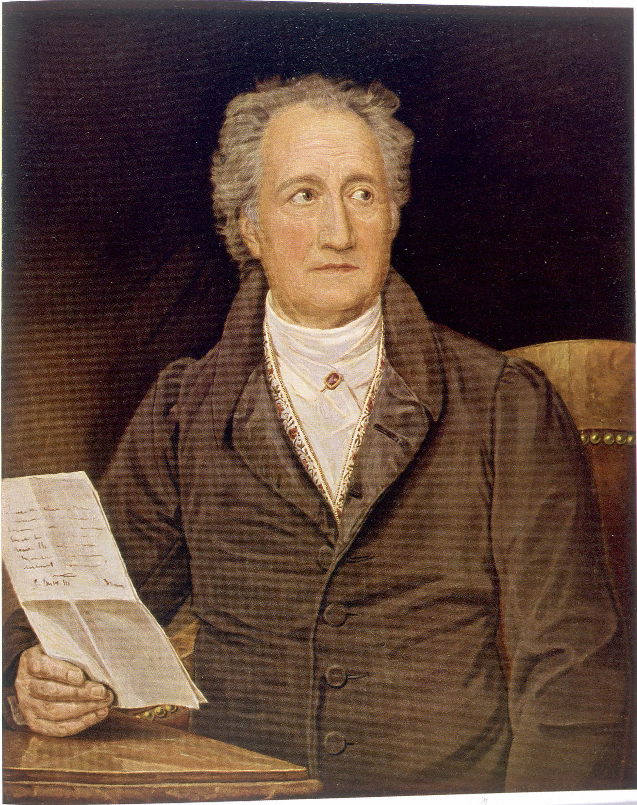 Above: Karl Joseph von Stieler’s 1828 portrait of Goethe; main image: Goethe in the Roman Campagna (1787) by Johann HW Tischbein