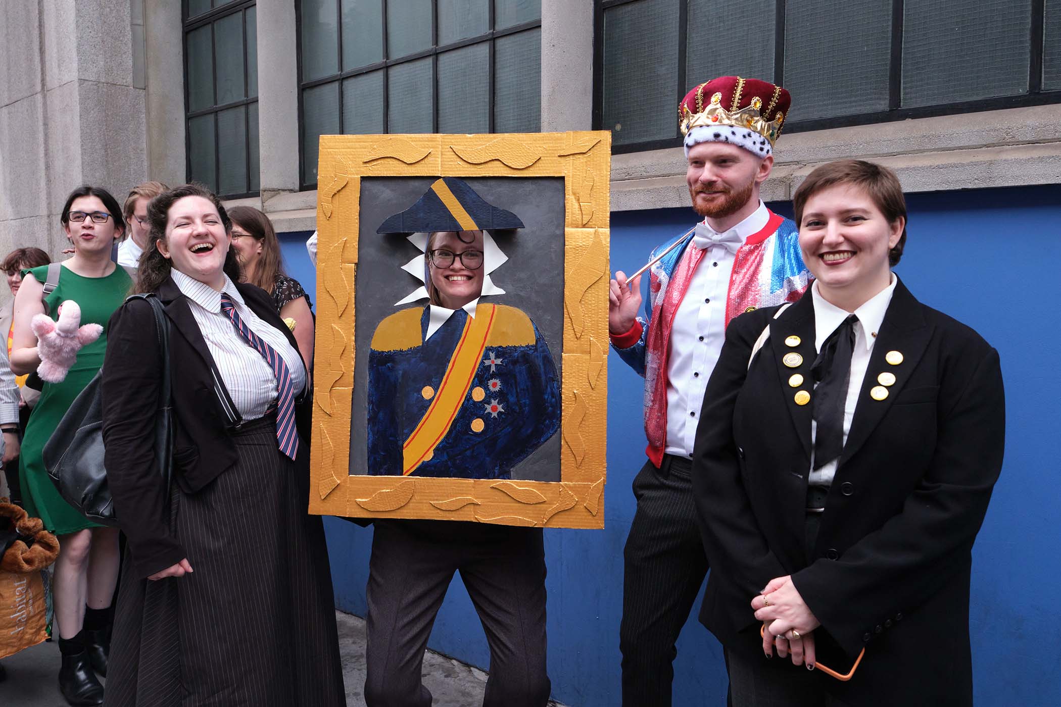 A group of ‘mincefluencers’, Mincemeat’s dedicated fanbase, dress up for a West End show in 2023