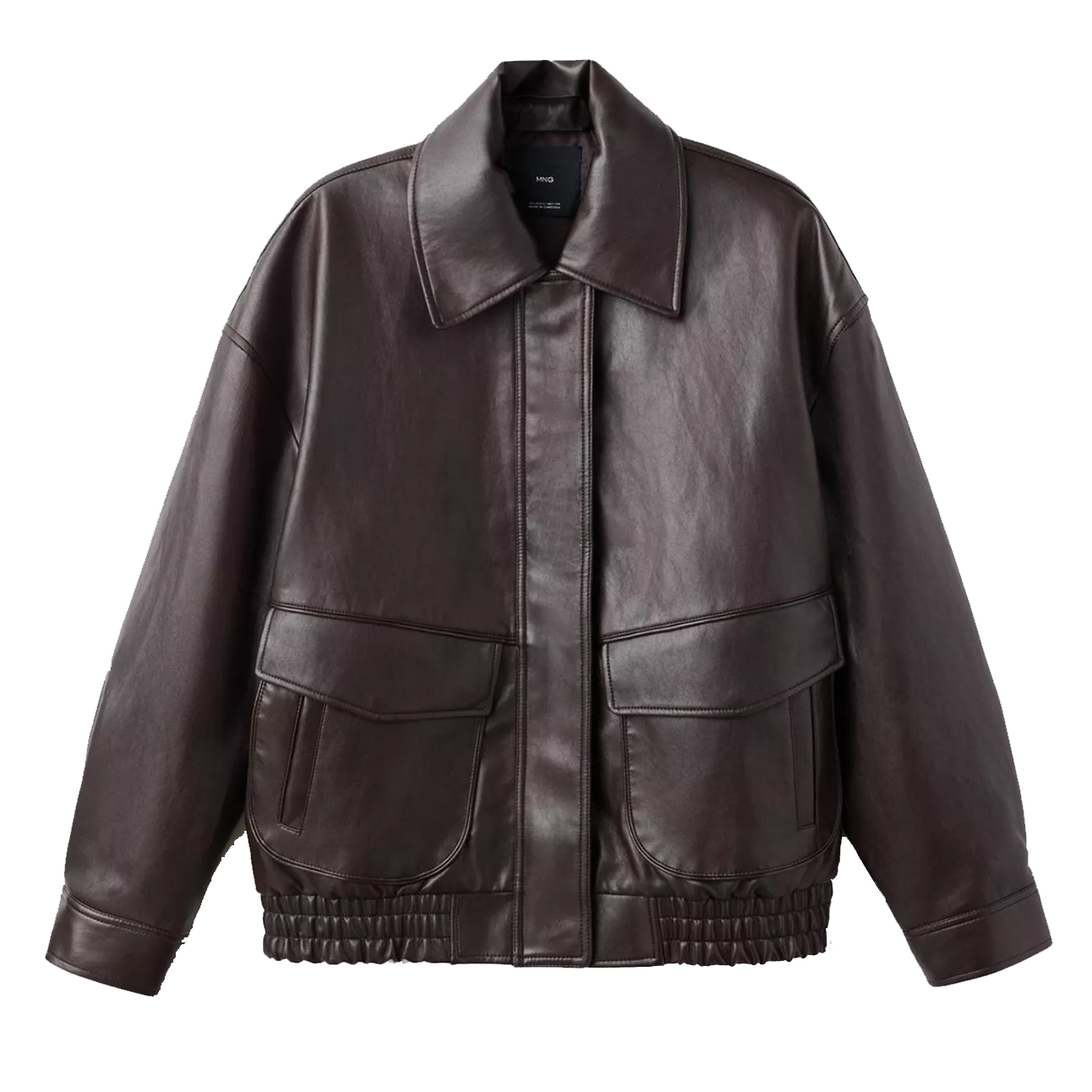 Easy feeling Marti loose-fit faux-leather jacket,  £99.99, Mango (John Lewis)