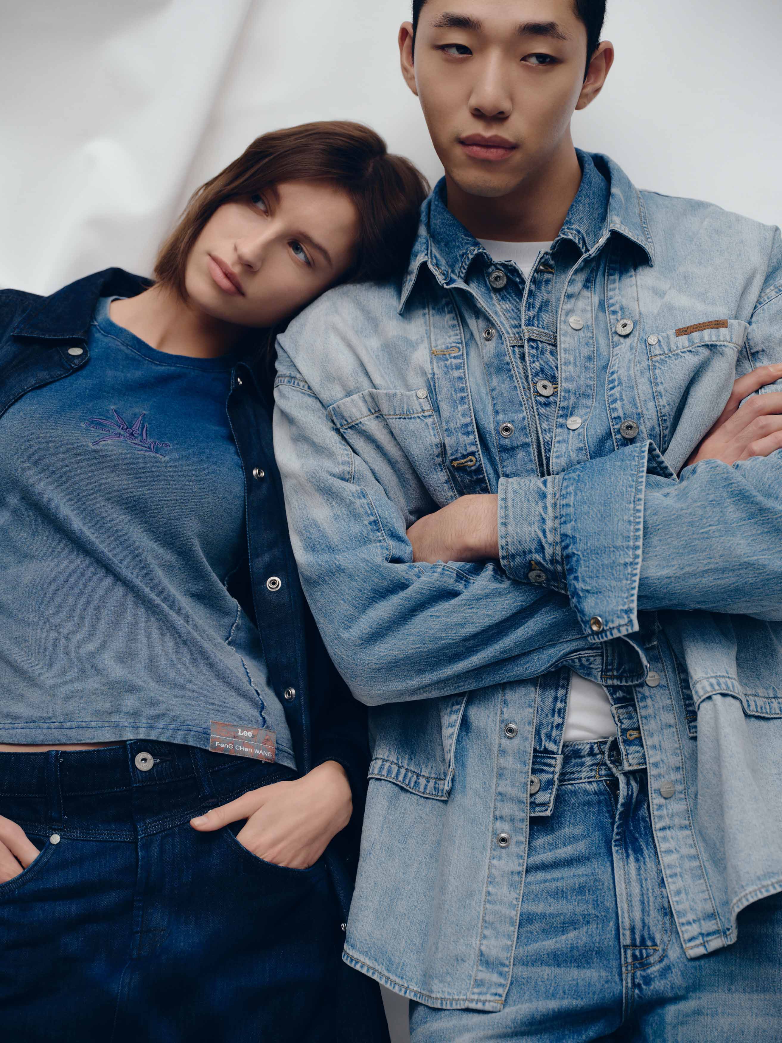 Denim 101Lee Jeans joins forces with London-based Chinese designer Feng Chen Wang to honour the 101st anniversary of its 101 series, a style of denim that has been around since 1925. The young designer, known for her technical deconstruction and conceptual designs, reinterprets Lee’s classic American-cowboy silhouettes, drawing inspiration from Chinese motifs. "We've re-engineered these iconic silhouettes through a contemporary lens, using bamboo as our muse, interpreting its natural shape and resilience through unconventional cuts and washing techniques that honour both tradition and transformation," says Wang. Standout pieces within the collection include a pair of wide-leg jeans and two new takes on the 101 jacket with unconventional seams, asymmetric fastenings and bamboo leaf patterns. £65-£250, Feng Chen Wang