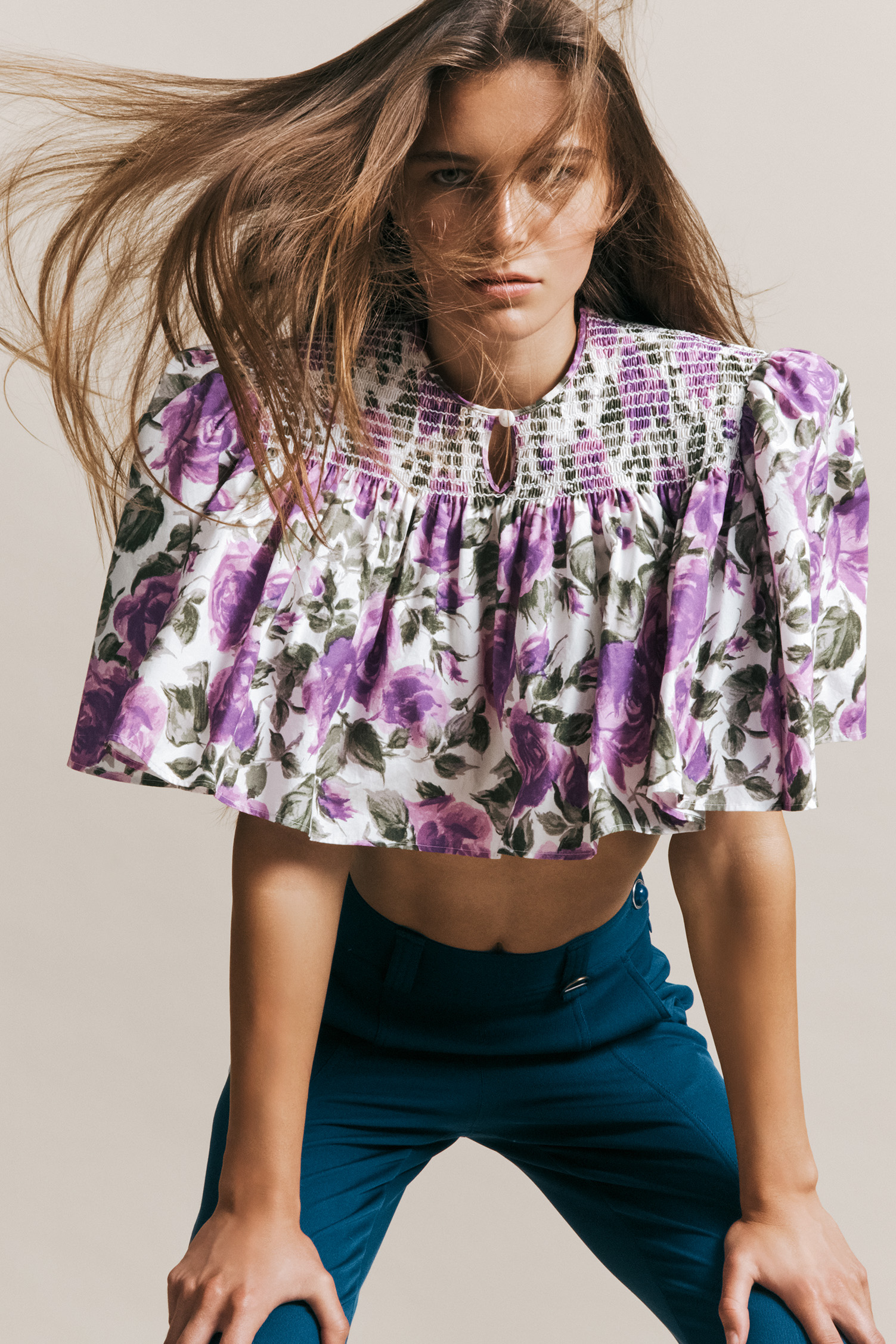 Crop topTop and trousers, both Chloe