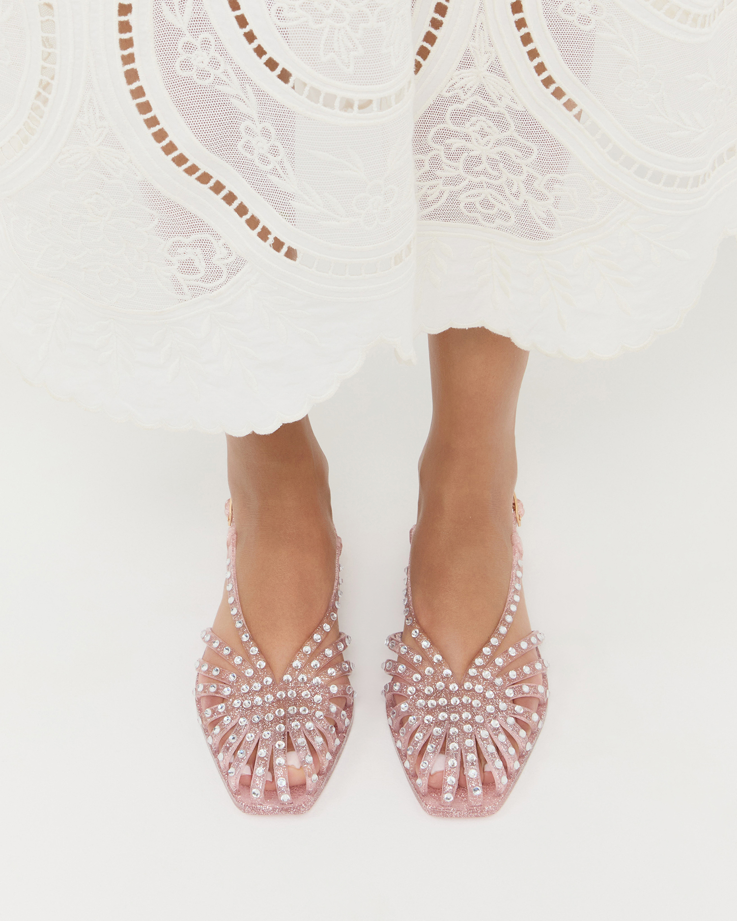 Make them jellyLoeffler Randall’s Devon Jelly Sandals are the ultimate summer “it” shoe, blending the nostalgic aesthetic of a classic jelly shoe with the brand’s latticed-strap Devon silhouette. Scattered with delicate crystal embellishments, they transition effortlessly from beach to poolside bar. Available in three gorgeous colours for the summer, gold, pink and chocolate brown.£150, available for pre-order at Loeffler Randall