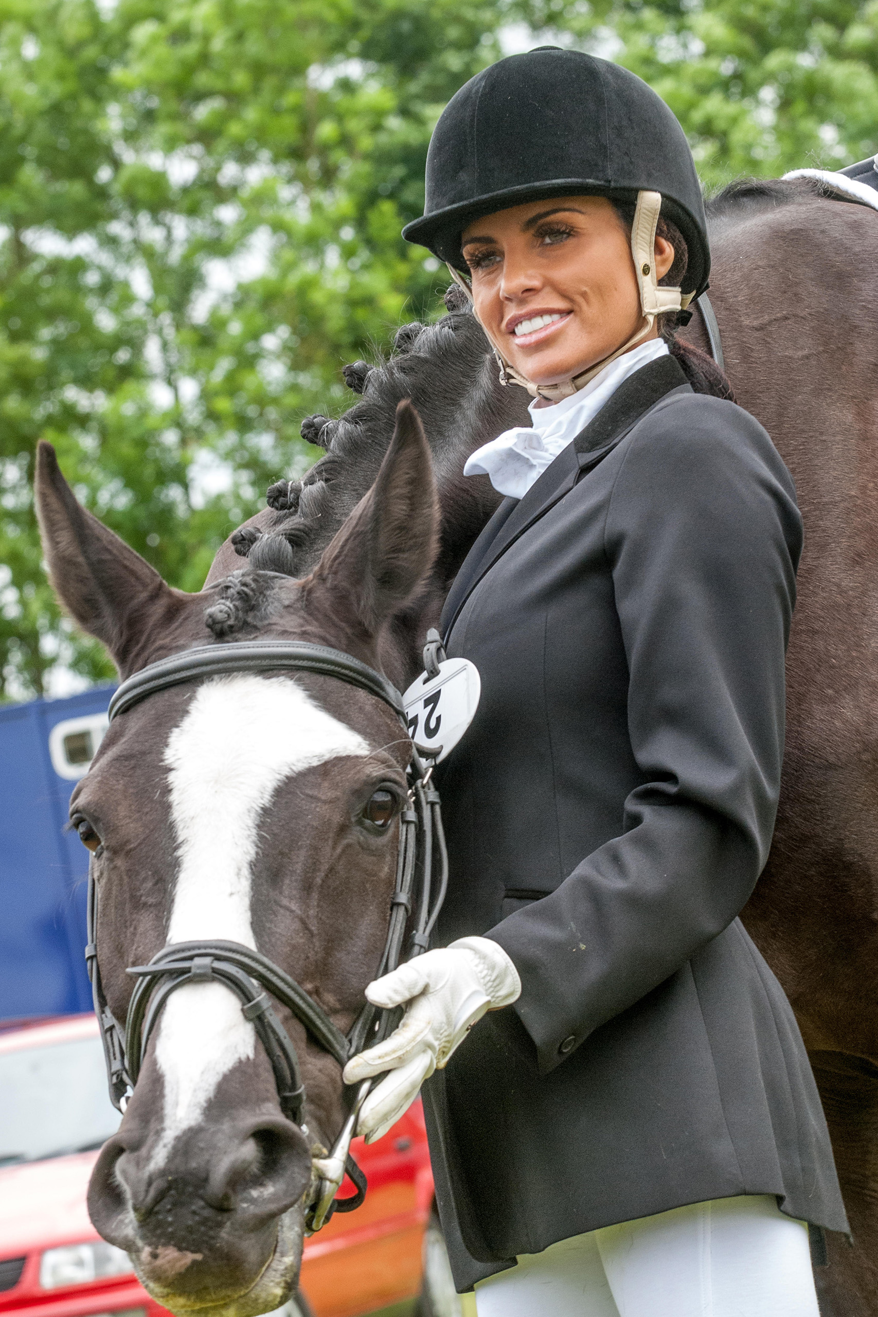 2008: Price taking part in her first dressage competition, at Hickstead, finishing sixth out of 27. She has loved horses since she was a child