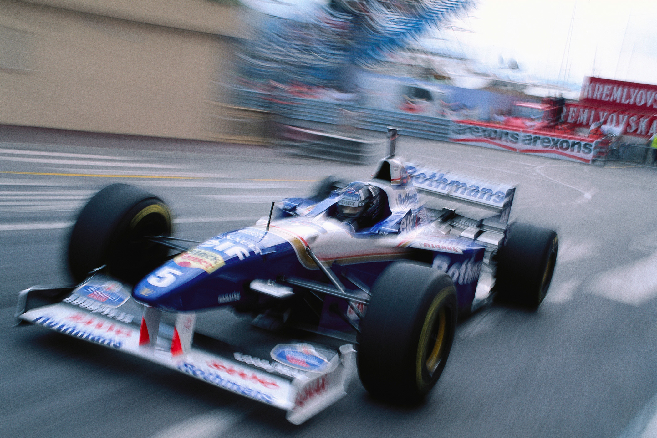 Hill at the Monaco GP in 1996