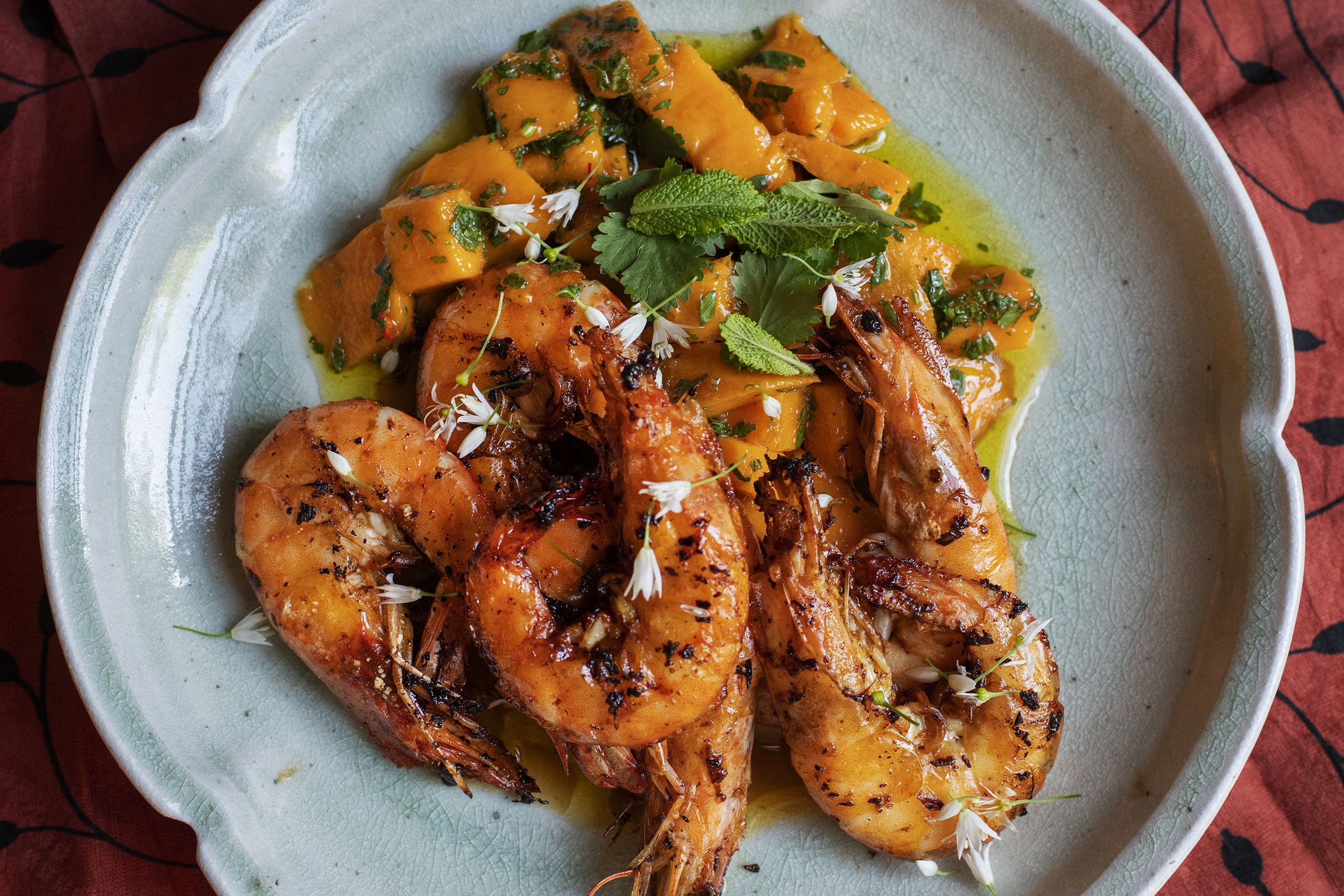 Nigel Slater’s kitchen diary: prawns and mangos