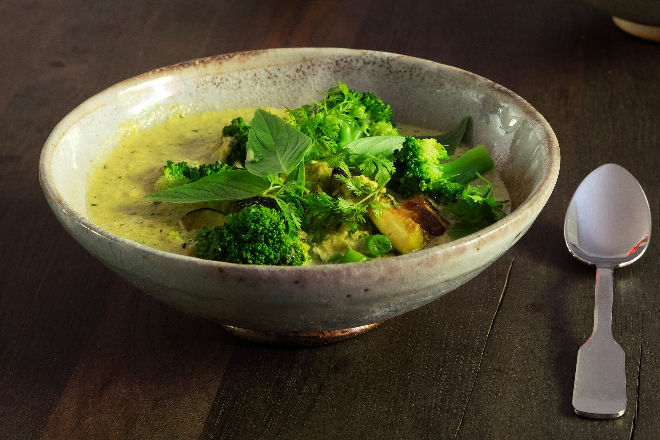 Summer vegetable green curry