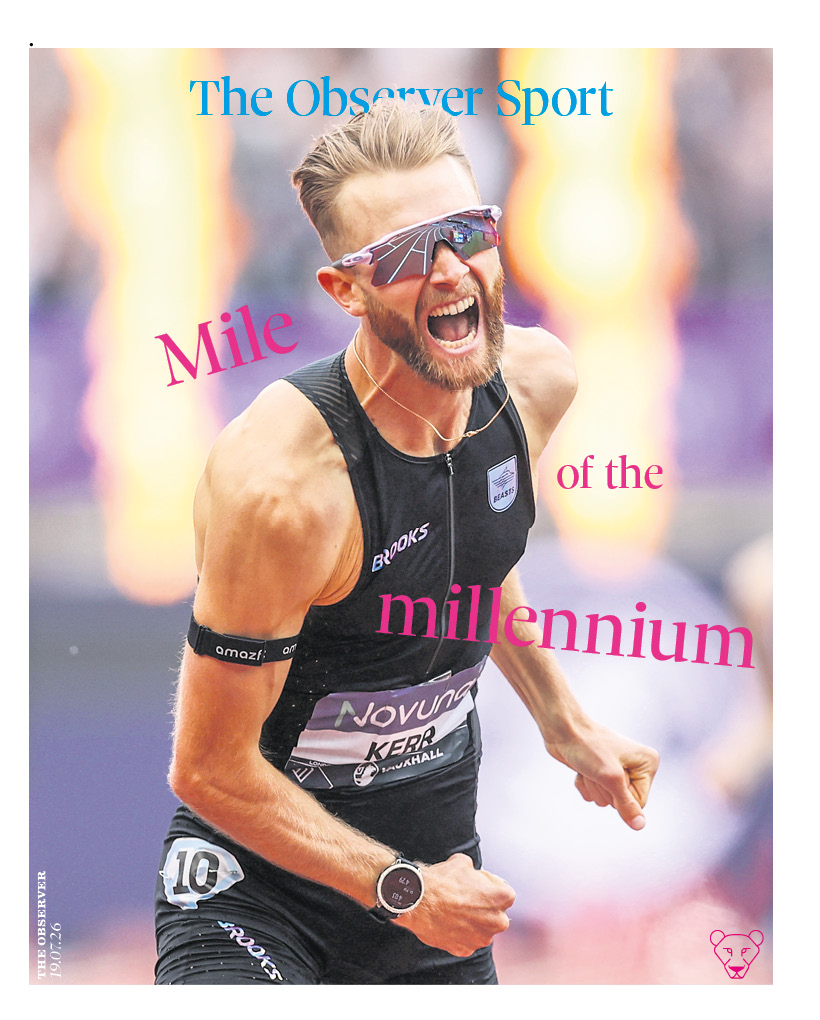 The Observer Sport’s front page for Sunday 19 July 2026