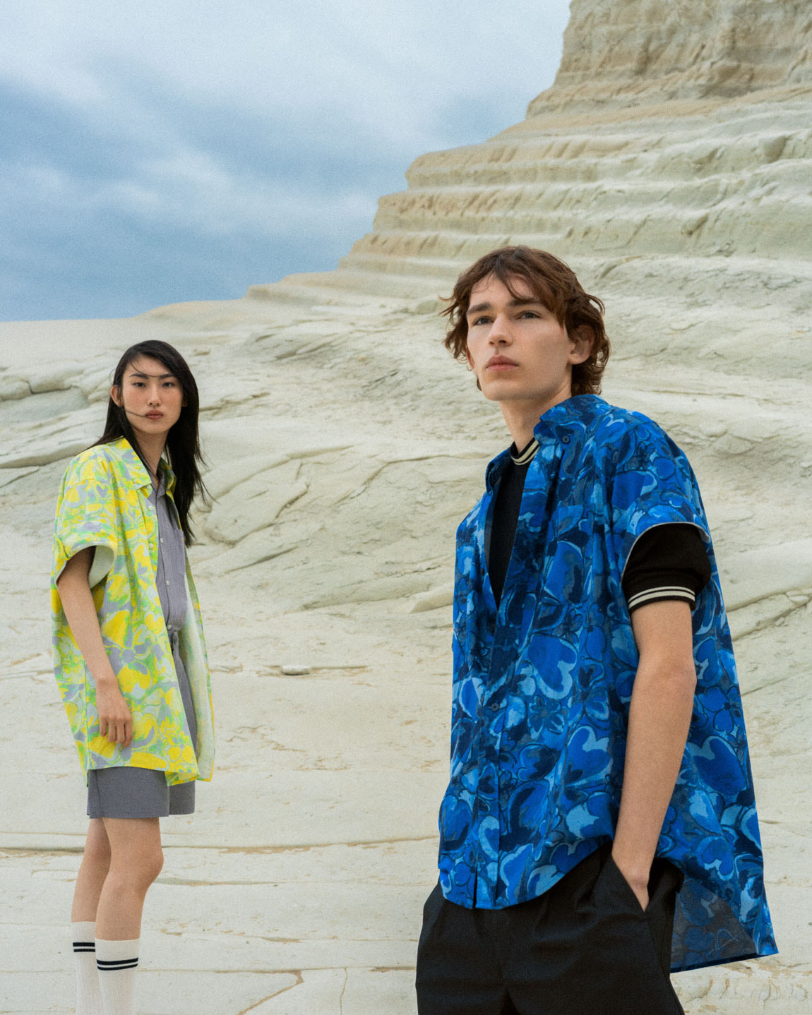 In our dreams: Former Marni creative director, Francesco Risso brings his eclectic eye to a new Uniqlo collection. Titled “Made for Dreaming” and launching 18 June, the collection combines hand-drawn prints, sun-washed colours, and fluid proportions. Pieces lend themselves to a unisex approach to dressing, including quick-dry pique polo shirts and broadcloth shirts made from 100% cotton in a variety of stripes and prints. From £4.90 - £39.90, Uniqlo