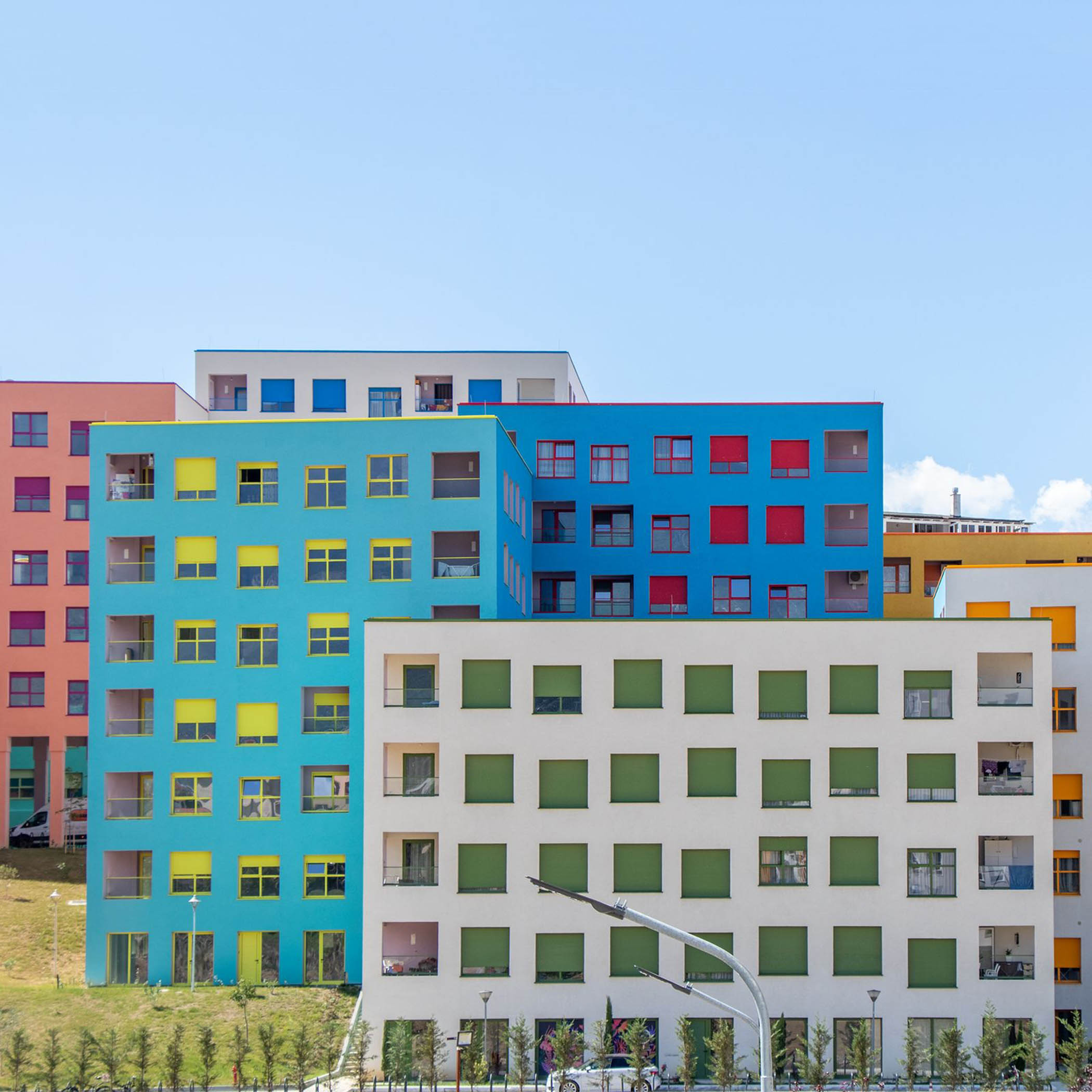 The Mangalem 21 housing estate by Dutch practice OMA