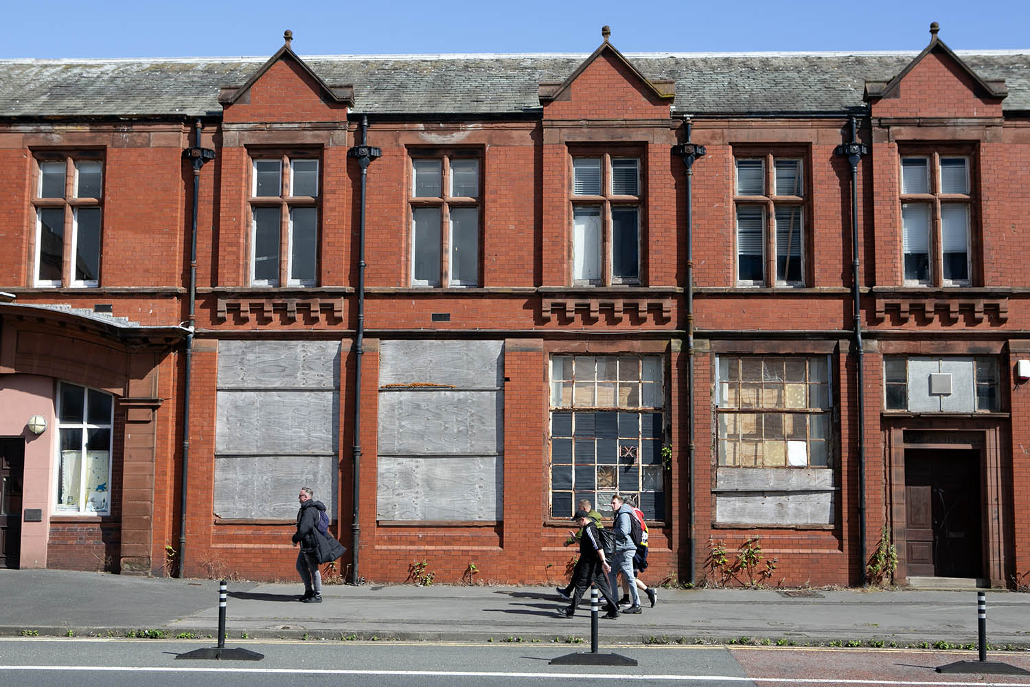The port town of Barrow-in-Furness in Cumbria, England. The town faces significant poverty challenges, with some areas ranking as among the most deprived in England