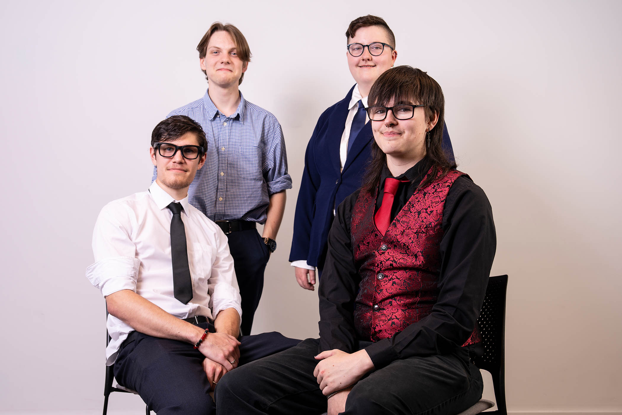 Save Our Youth Centre, winners of the young campaigner award: clockwise from front right, Jacob Berry, Miles Greagsbey, Luke Bartlett and Molly Whitnall
