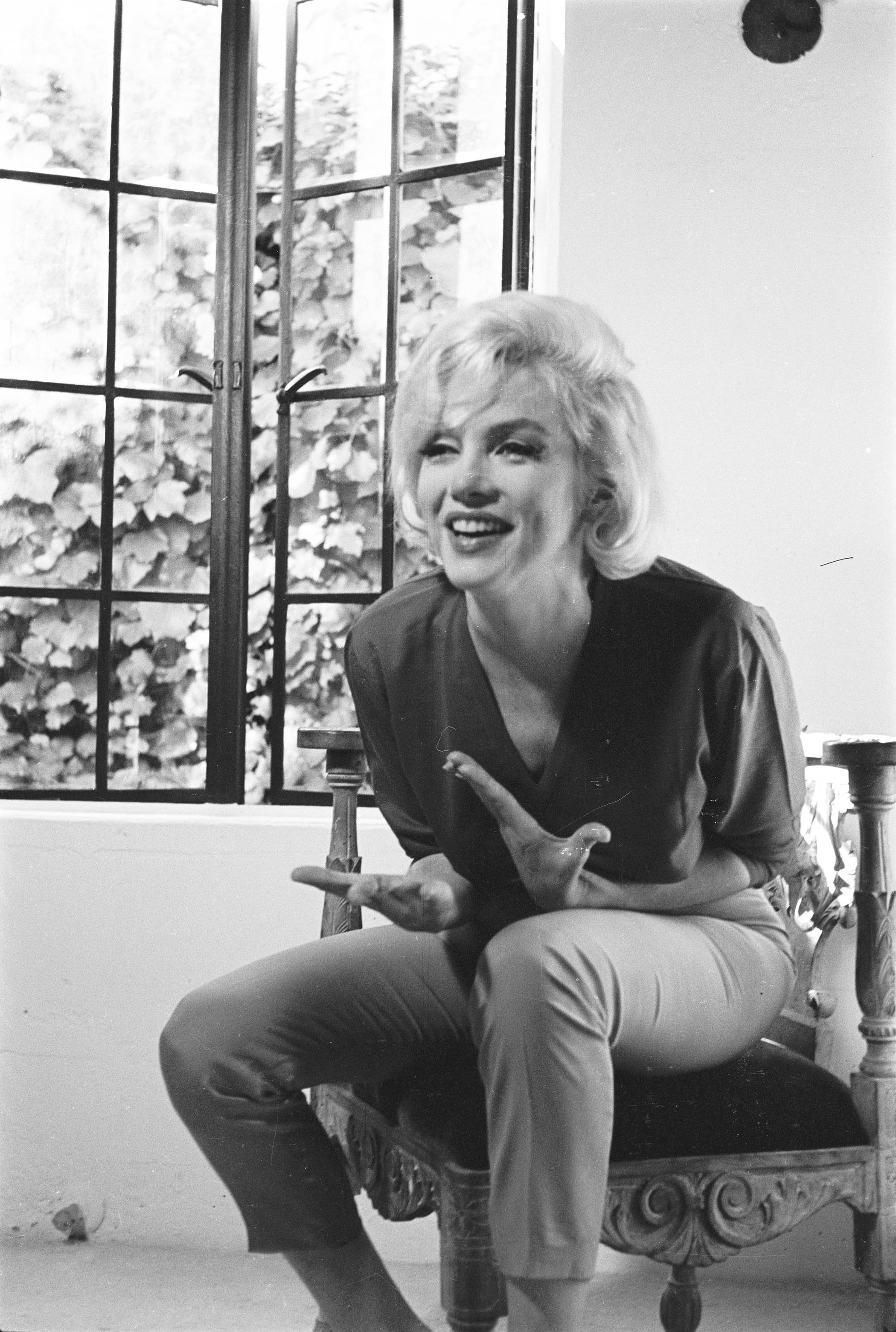 Marilyn Monroe photographed in 1962, just months before she died