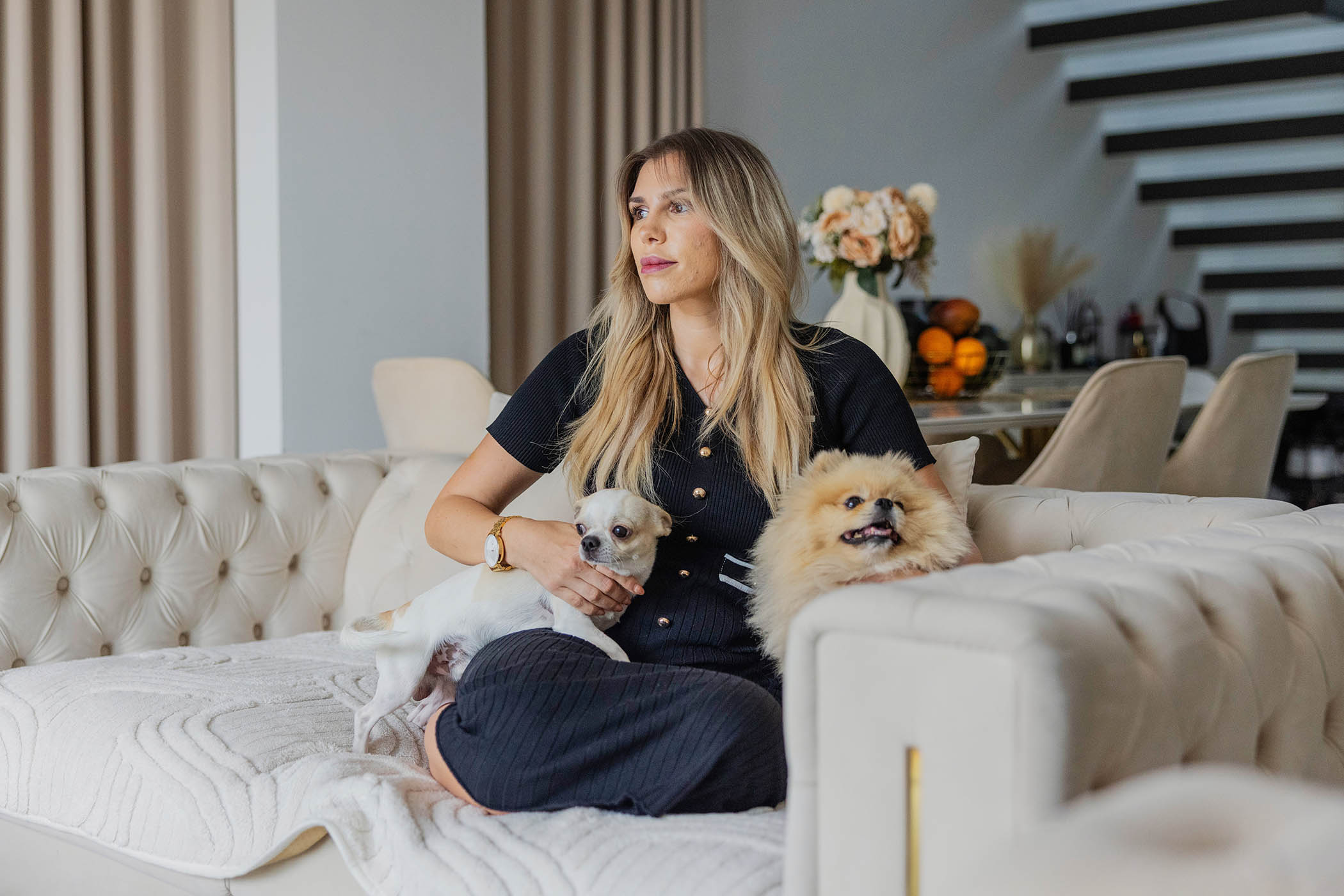 Nathalie Bleicher-Woth at her home in Dubai