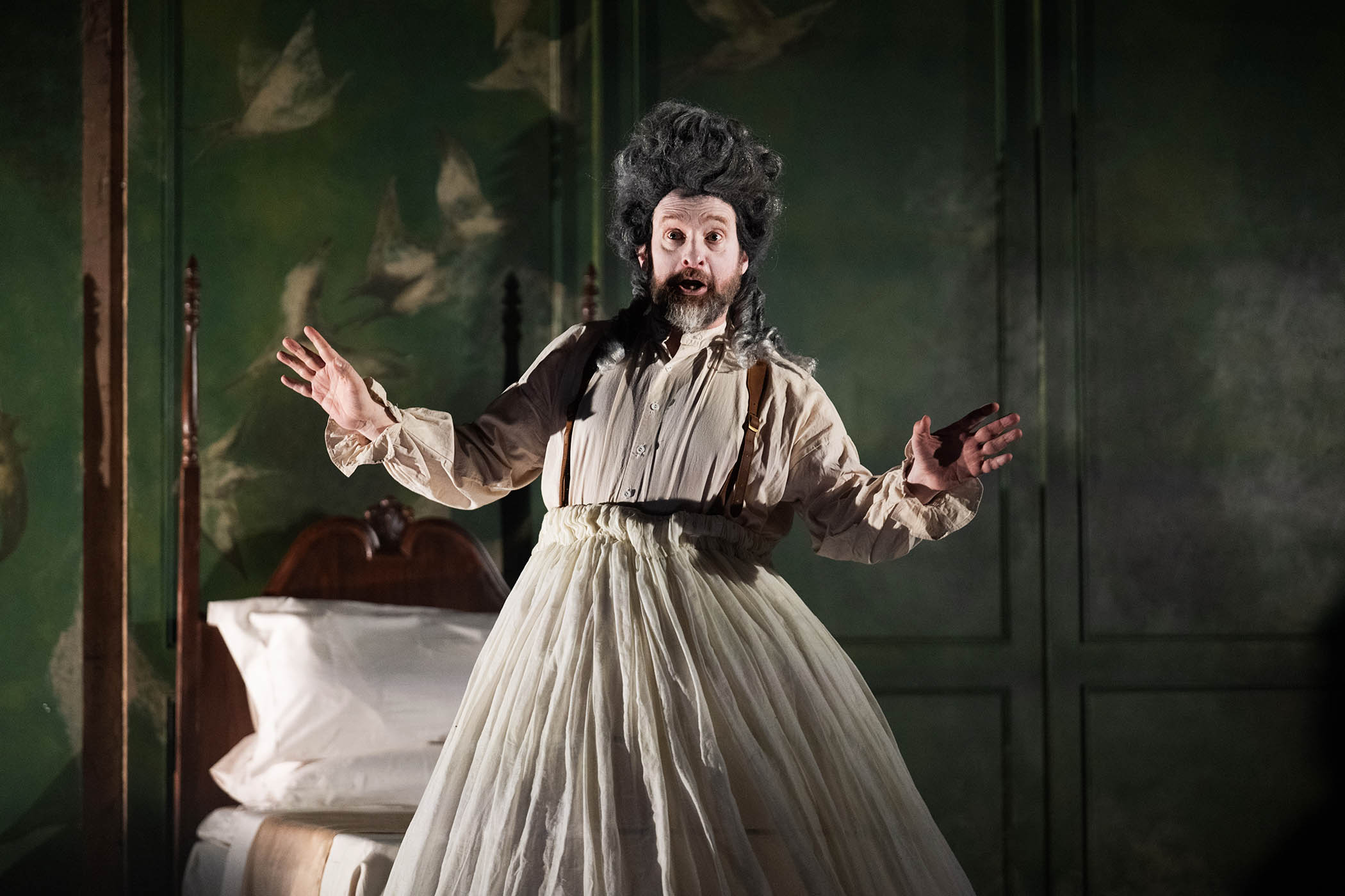 Andrew Foster-Williams in Orlando at Longborough Festival Opera. Main image: The Marriage of Figaro at the Royal Opera House