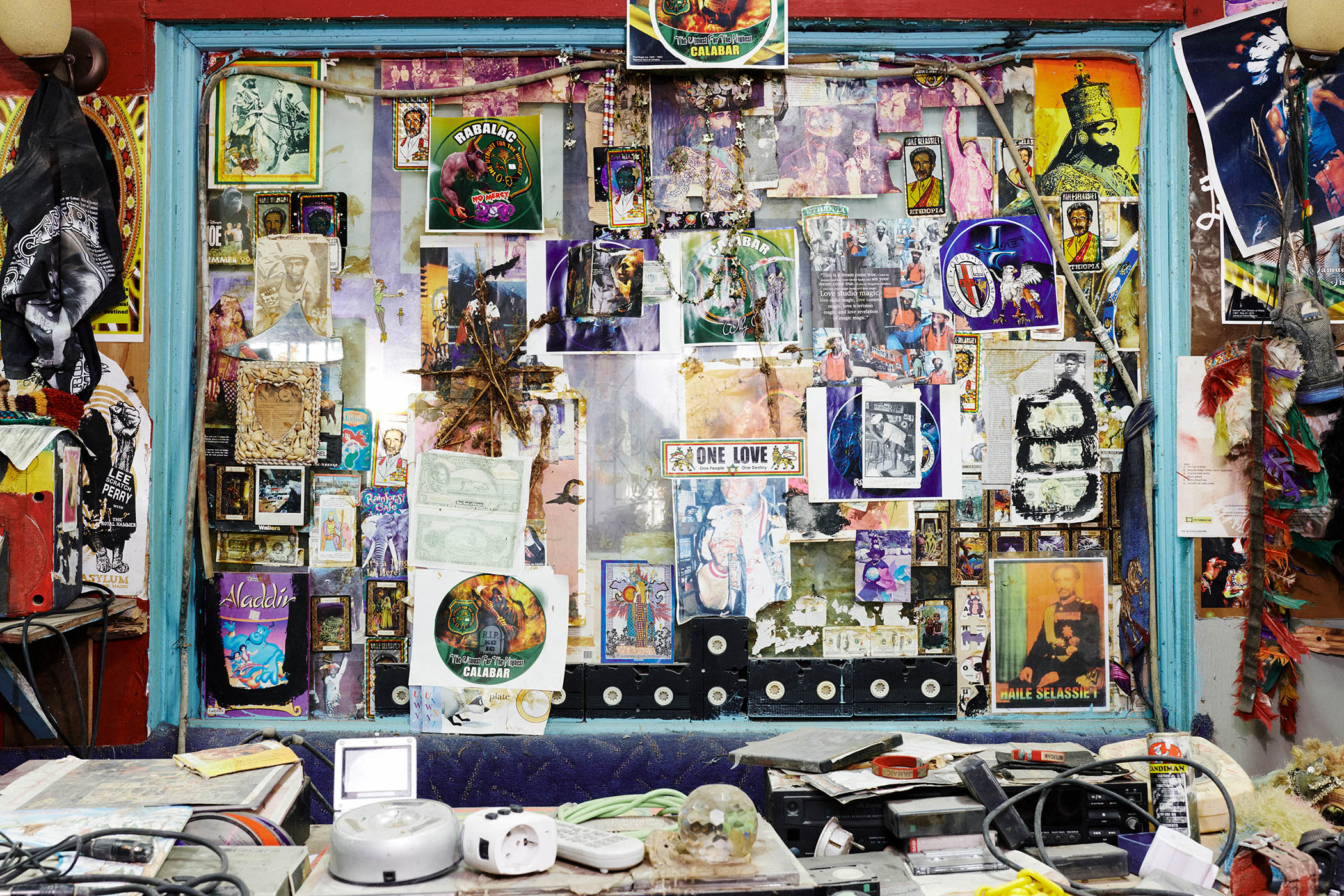 A collage inside Perry’s Black Ark studio