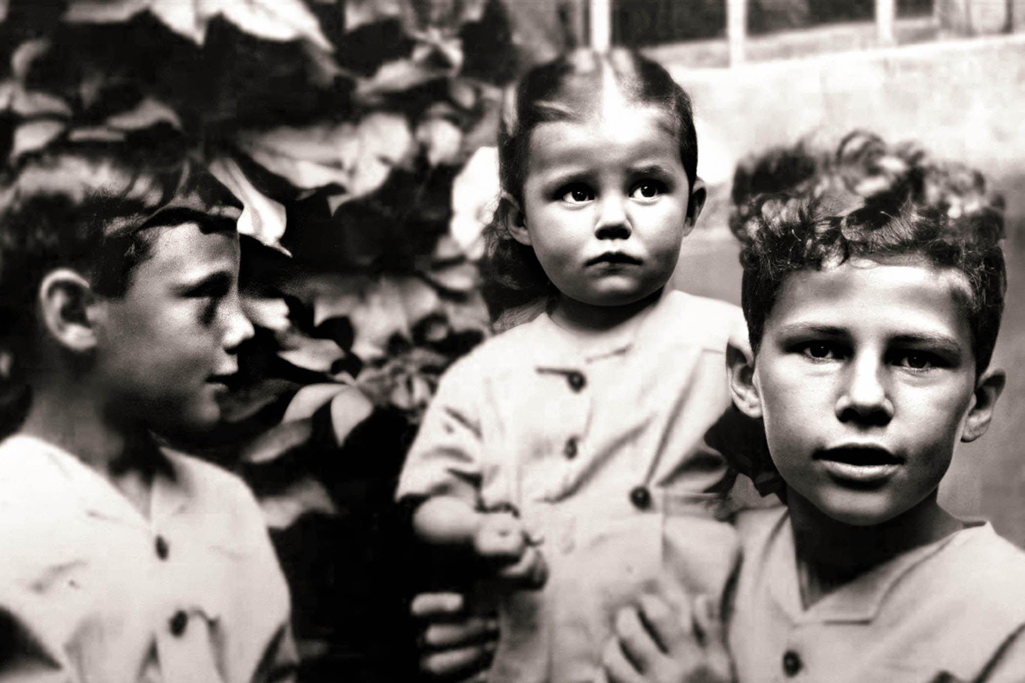 Family matters: (from left) Giorgio with his sister Rosanna and brother Sergio