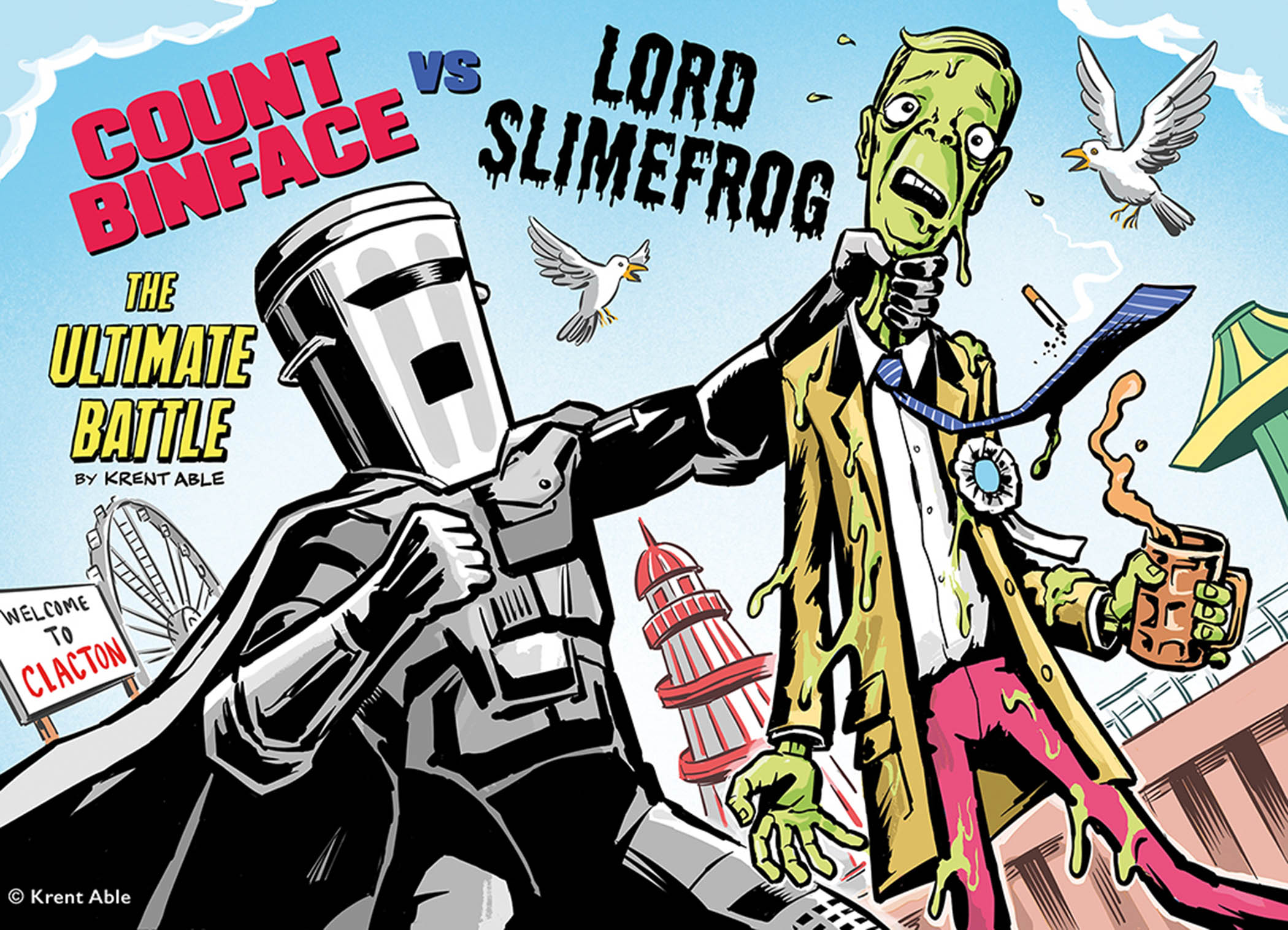 Count Binface becomes a comic-book hero