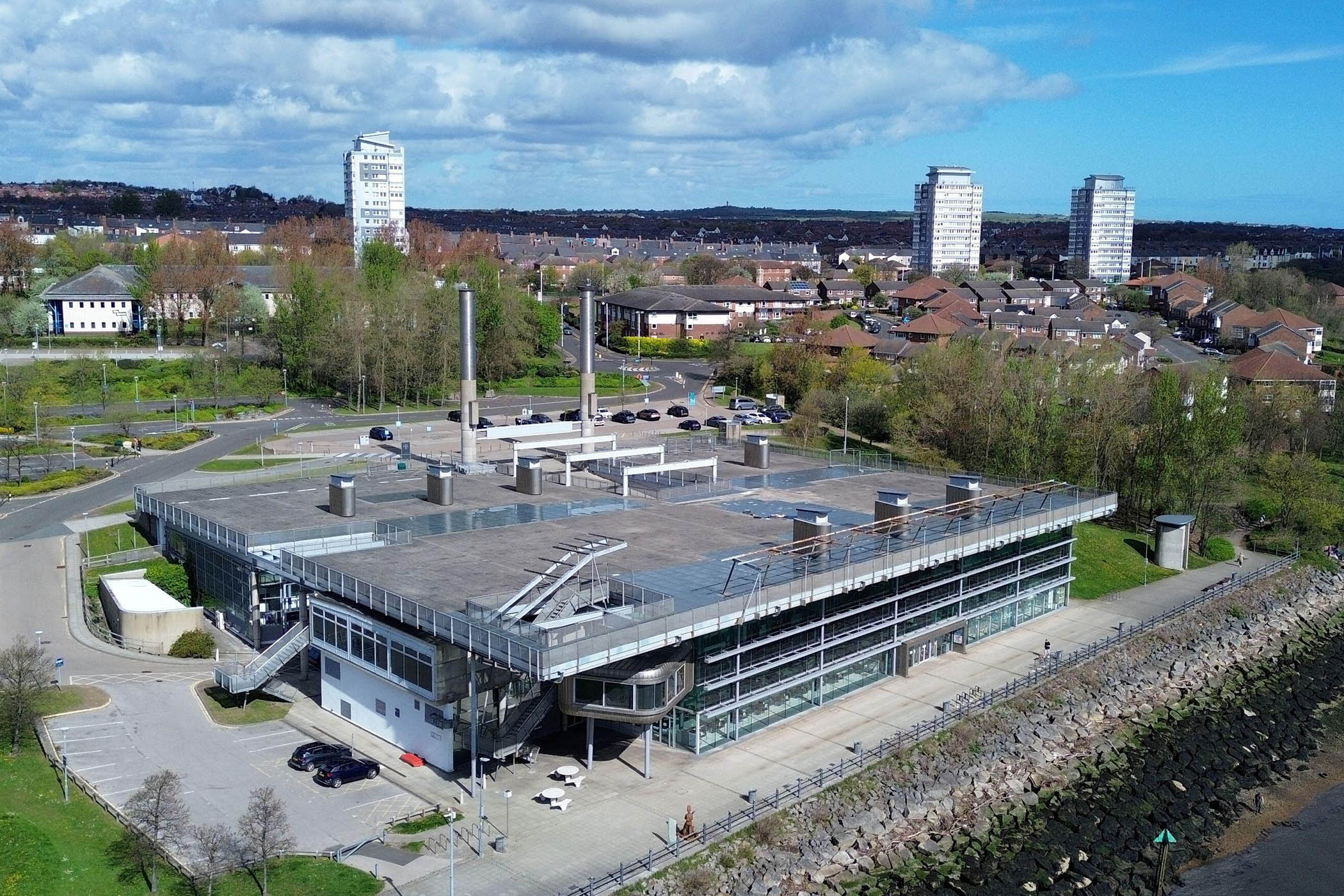 National Glass Centre stands along the banks of the River Wear in Sunderland