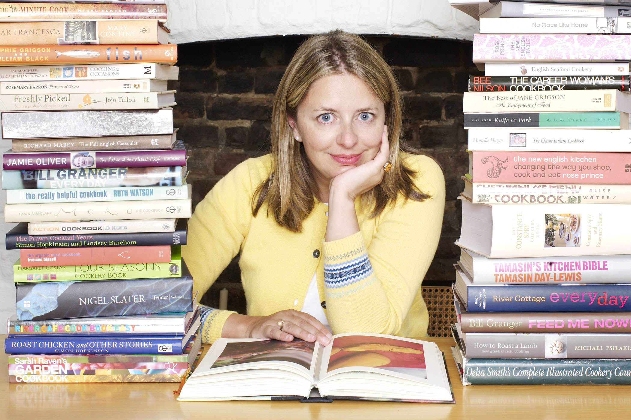 Rachel Cooke photographed for Observer Food Monthly, 2010