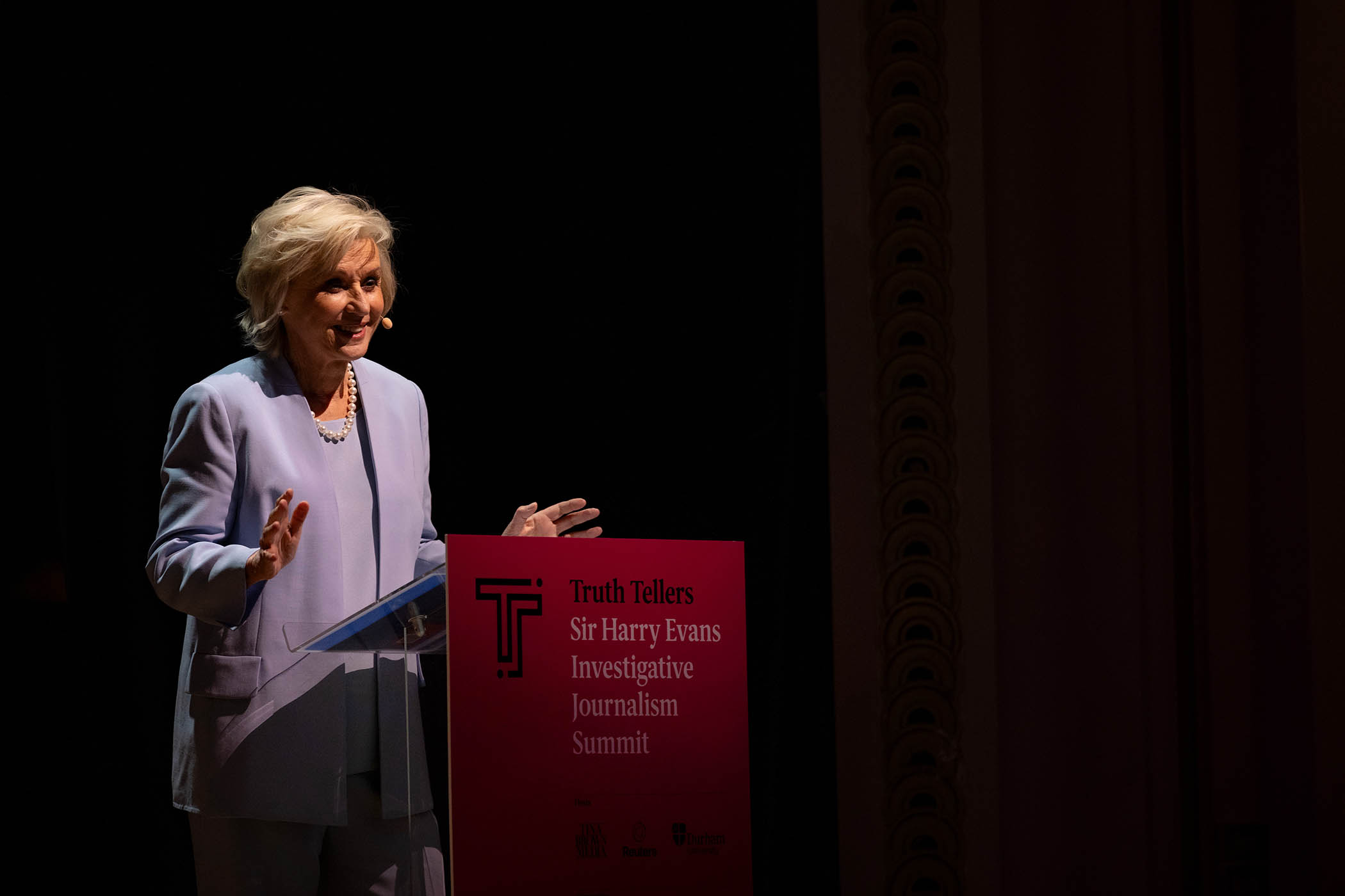 Tina Brown, former editor of the New Yorker magazine and widow of Harry Evans