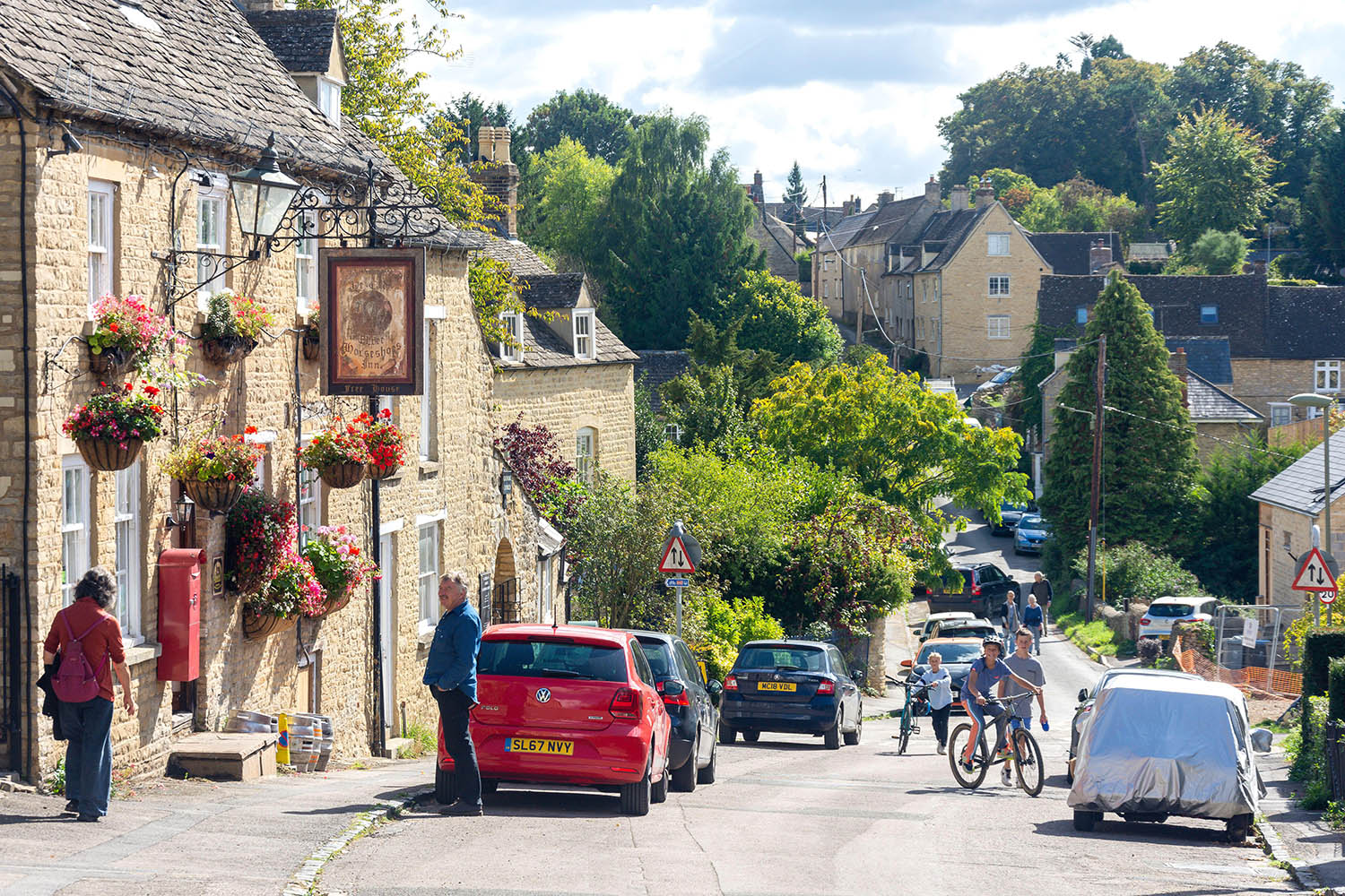 Pat down the golden retrievers: Cotswolds put on high alert for Vance family visit