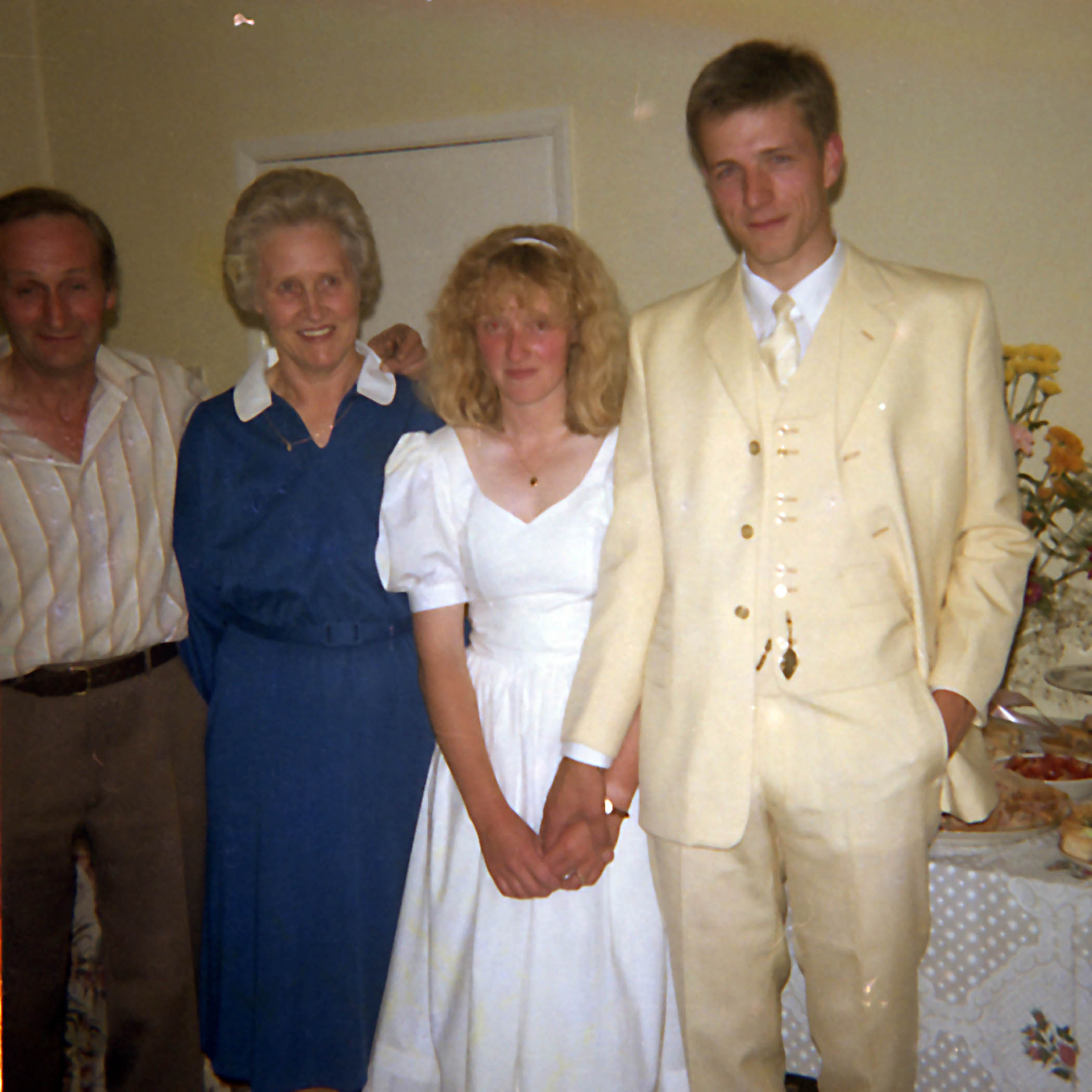 Raynor and Moth Winn at their wedding alongside her mother