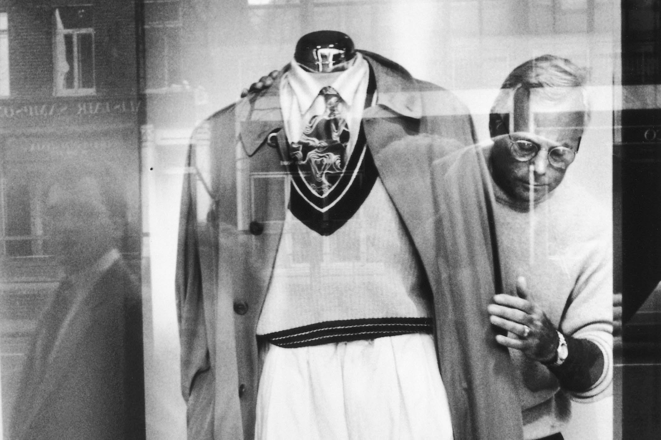 Window display: Armani was famous for his hands-on approach to every level of the business