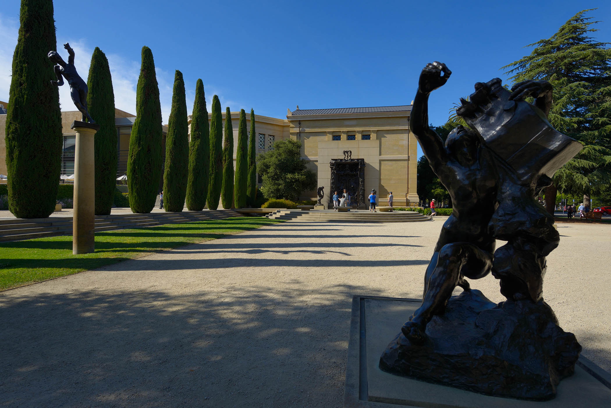 The Auguste Rodin sculpture garden at Stanford University