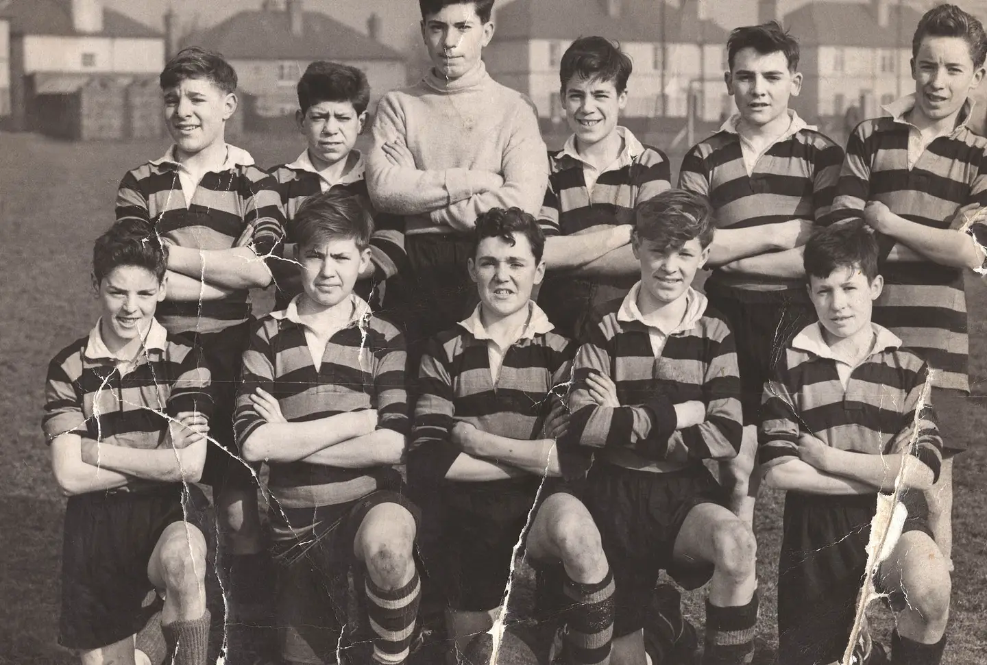 Govan High School football team photograph from 1955