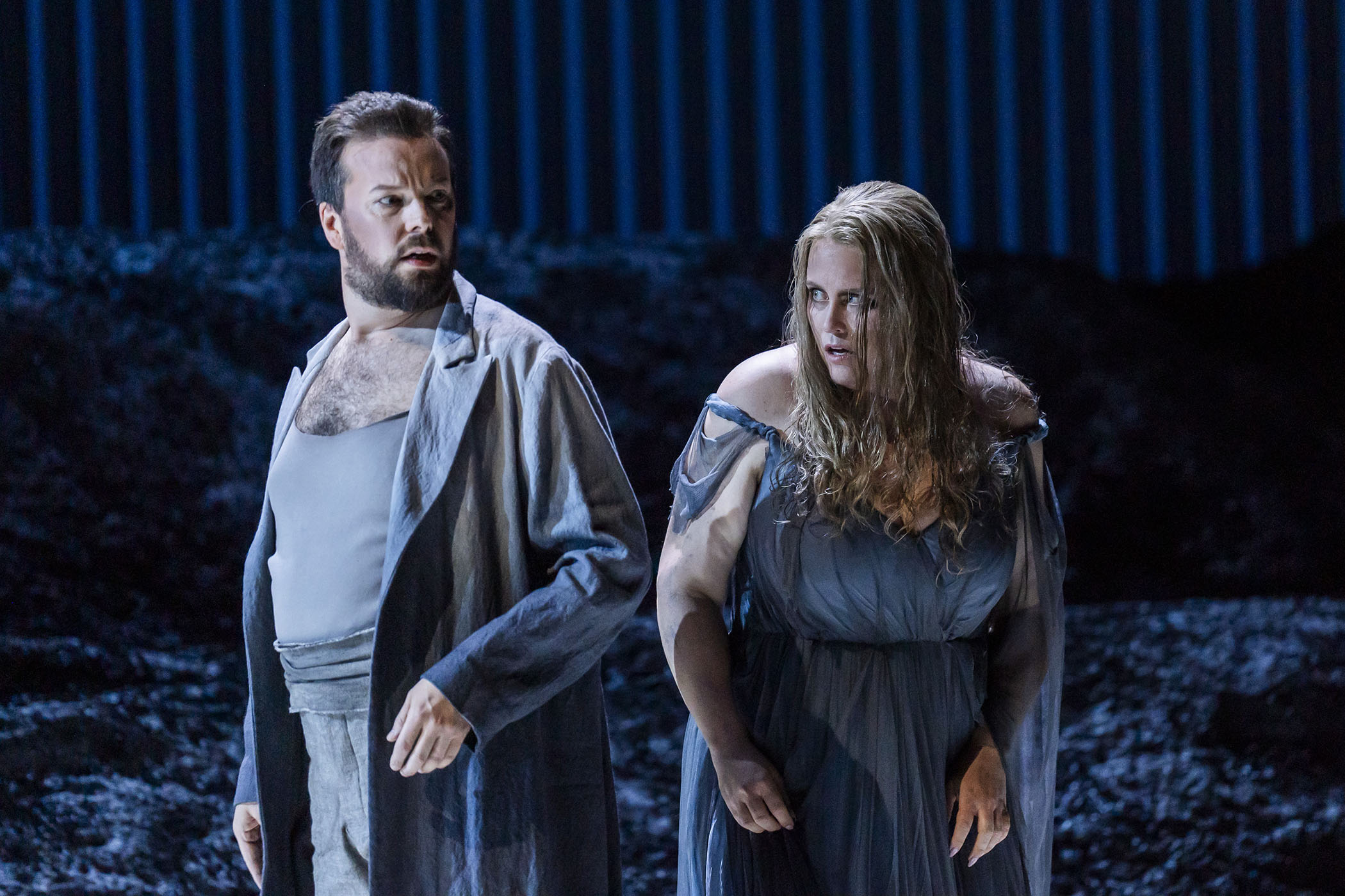 David Butt Philip as Bacchus and Rachel Willis-Sørensen as Ariadne. Main image: Alina Wunderlin as Zerbinetta