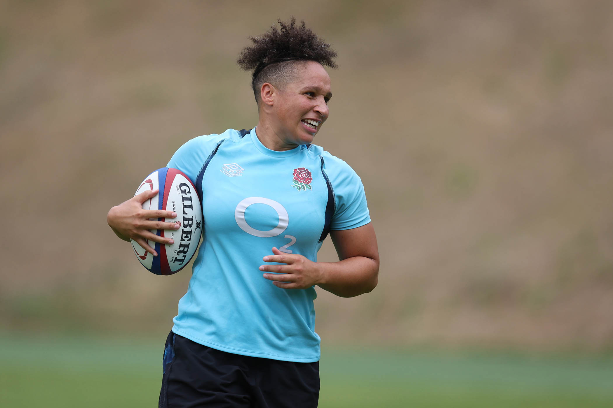 Shaunagh Brown during a Red Roses training session in 2022.