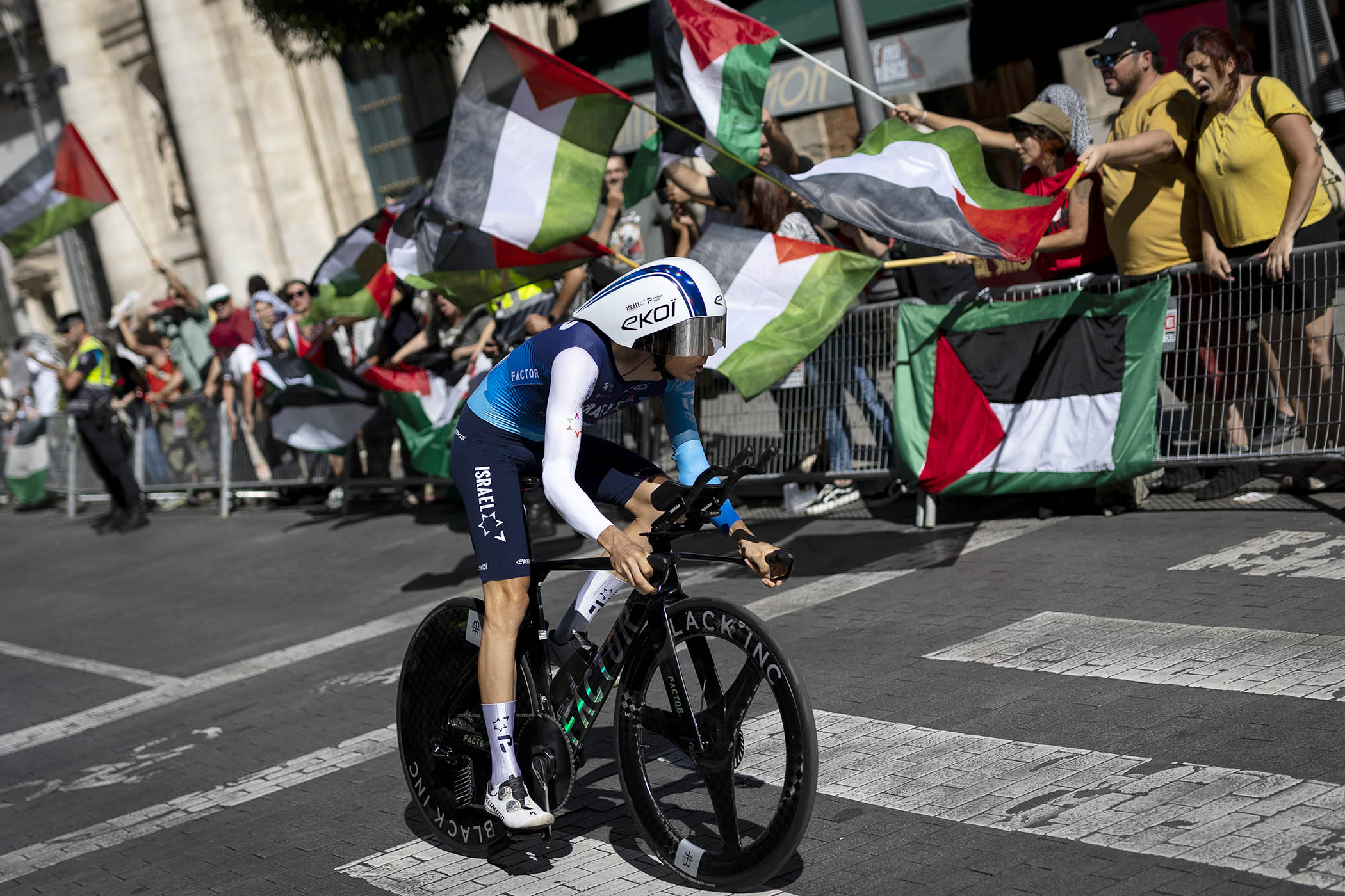 Israel-Premier Tech cycling team to drop Israeli identity after protests