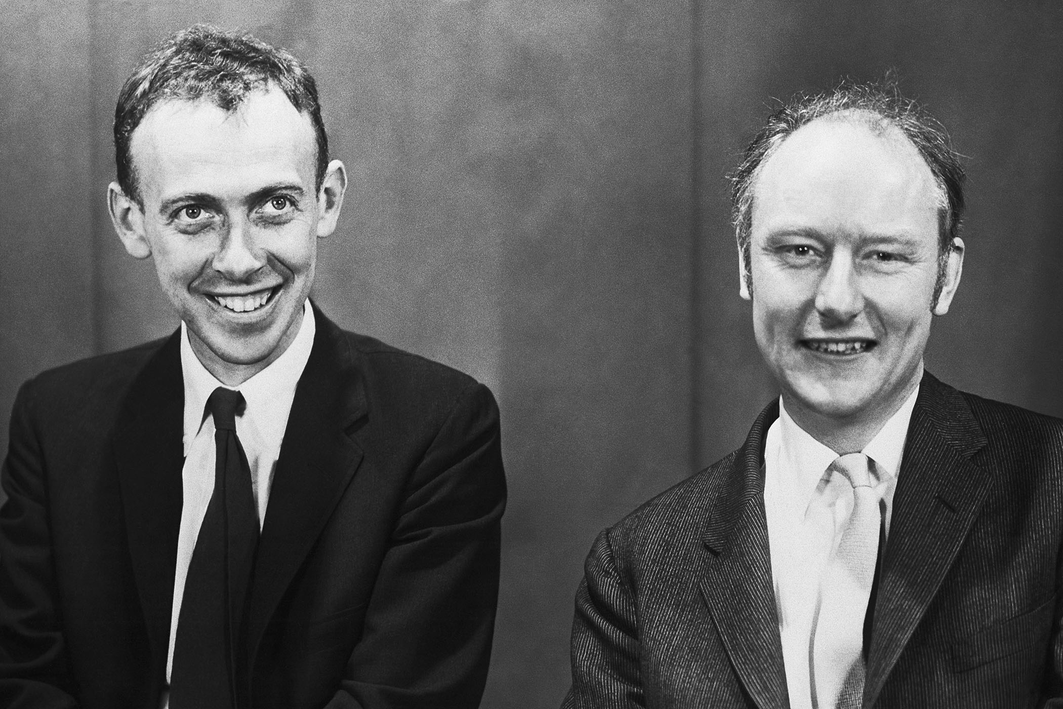James Watson and Francis Crick, crackers of the DNA code