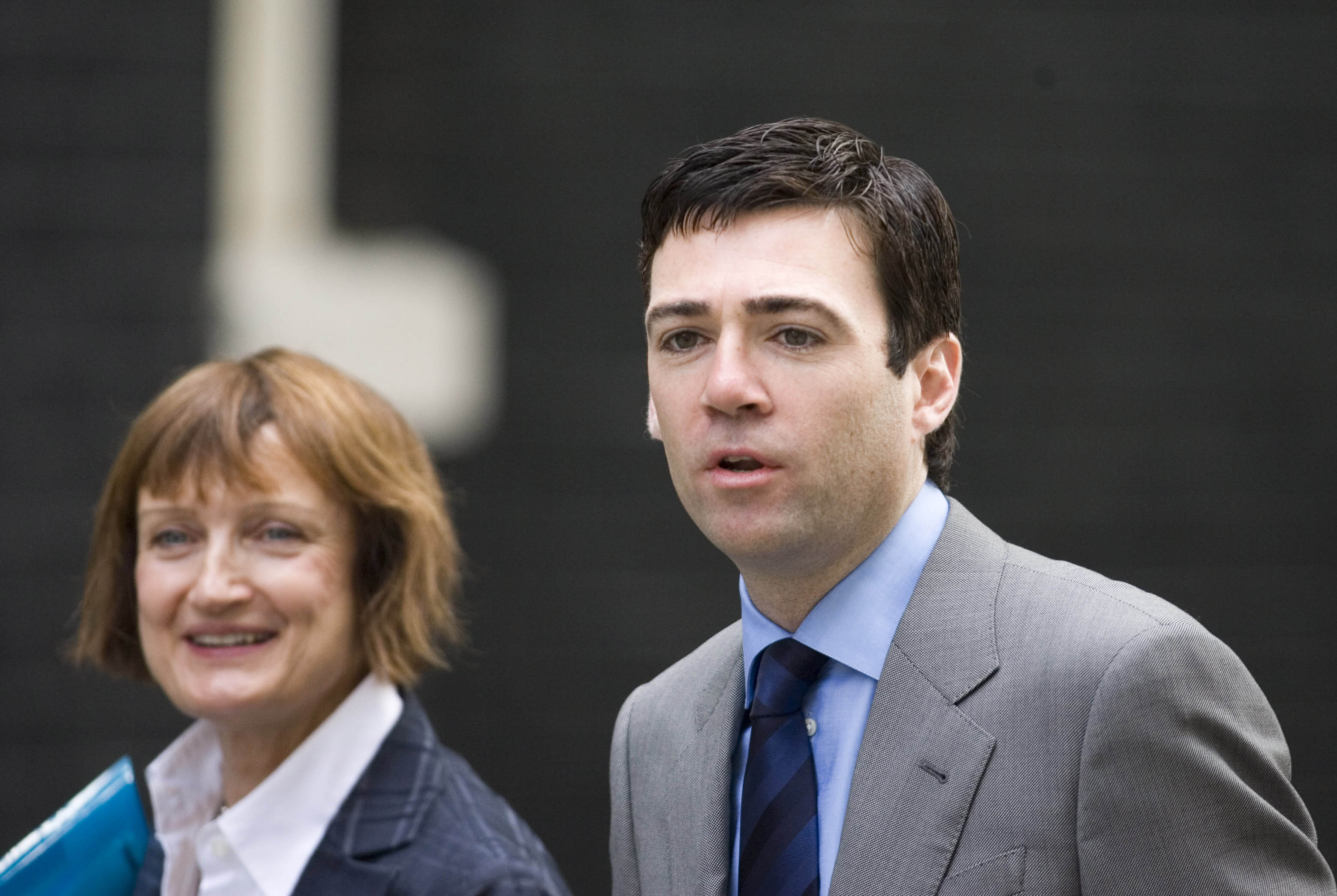 Tessa Jowell and Andy Burnham, then health secretary, outside 10 Downing Street in 2009
