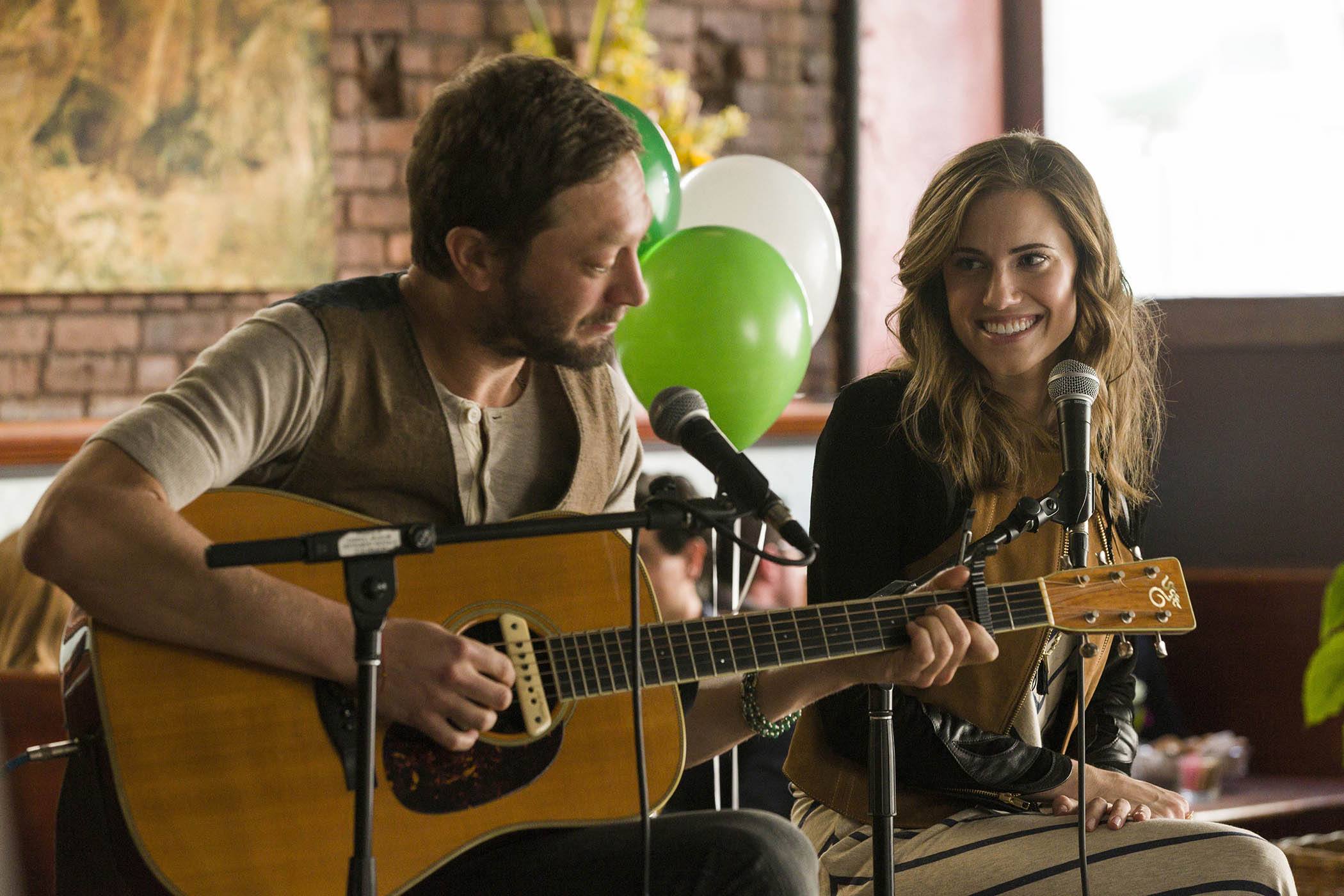 With Allison Williams in the TV series Girls