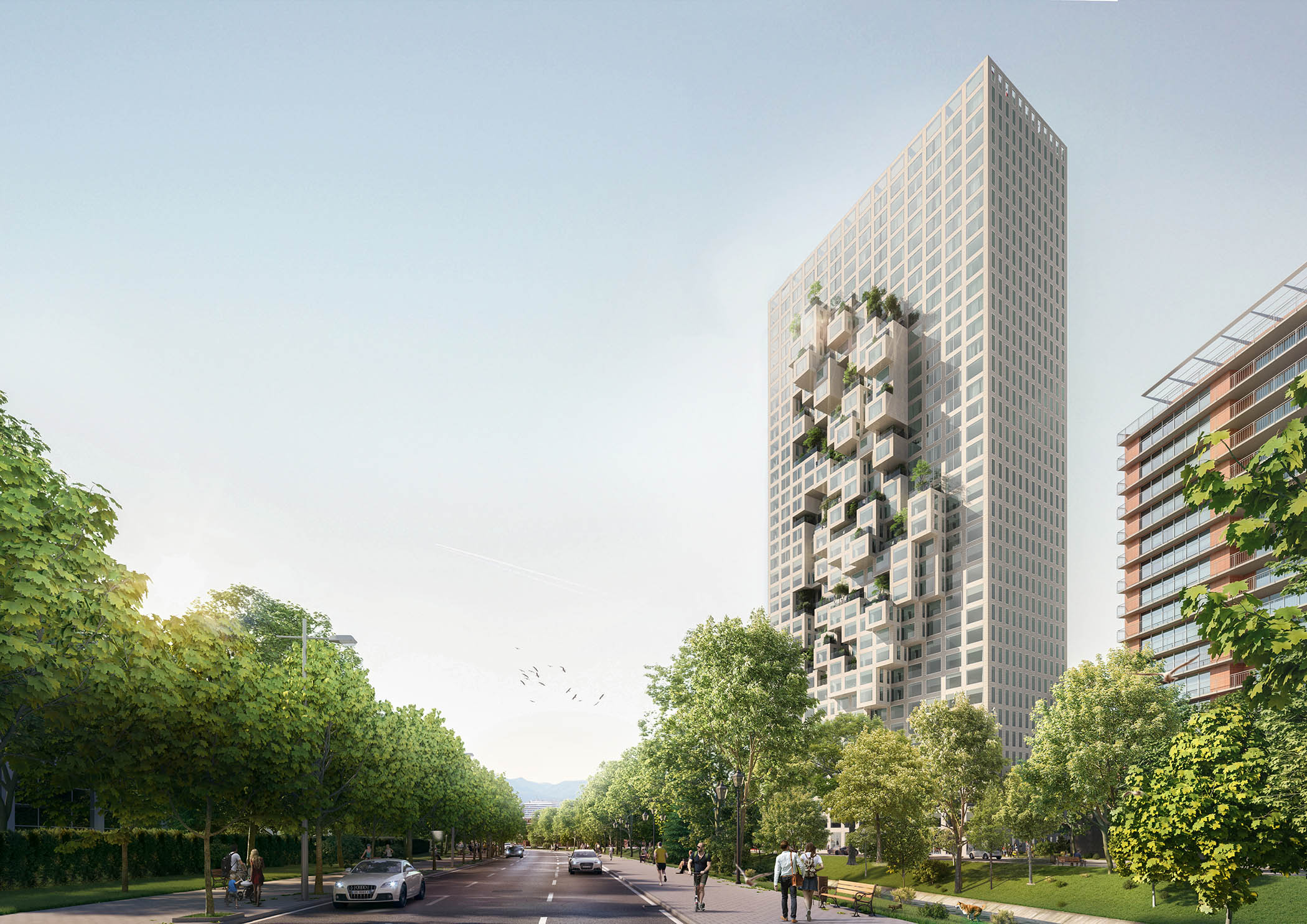 Downtown One Tirana by architecture studio MVRDV