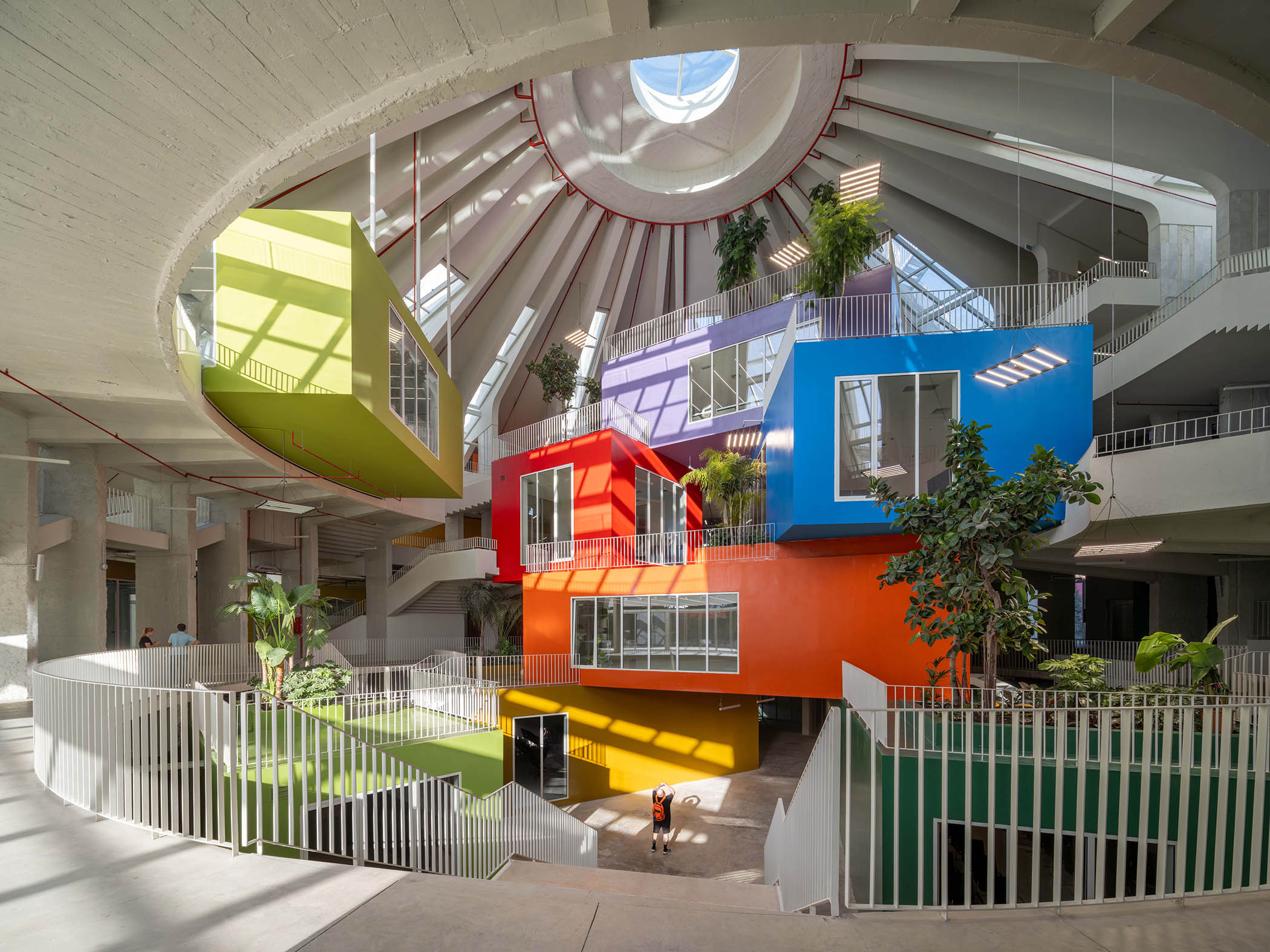 Inside the Pyramid of Tirana