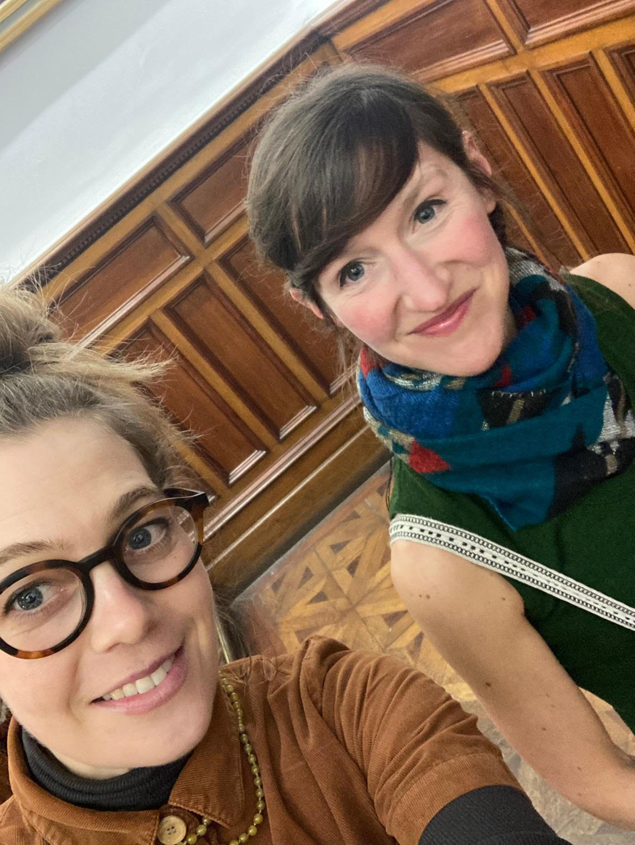 Mollie Douthit, left, and Sara Baume