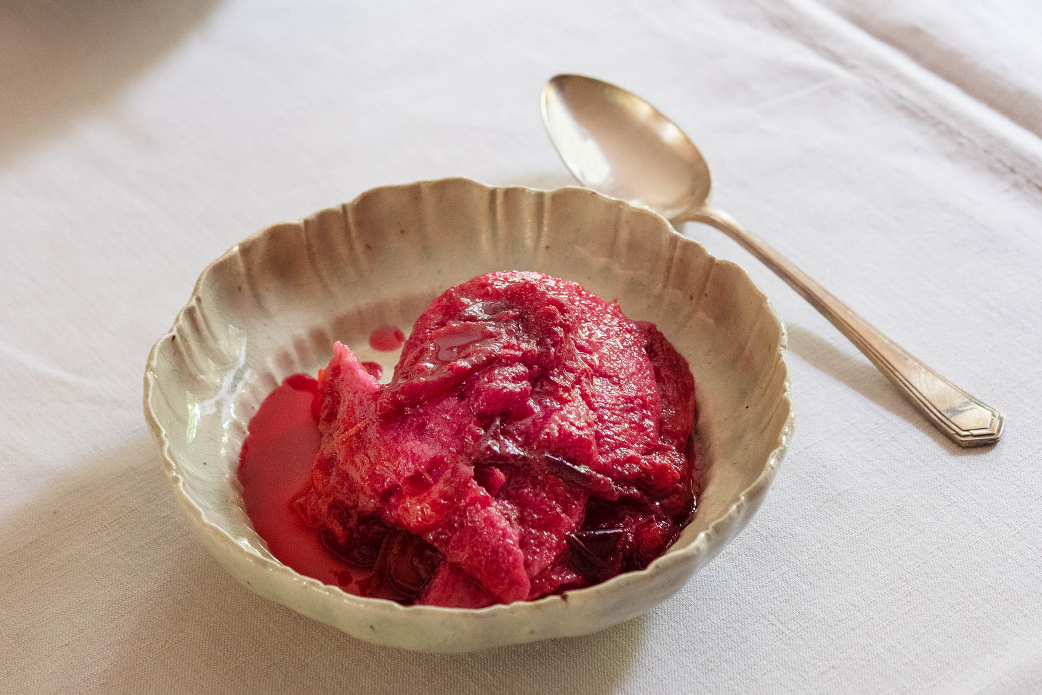 Nigel Slater’s recipe for a late-summer plum pudding